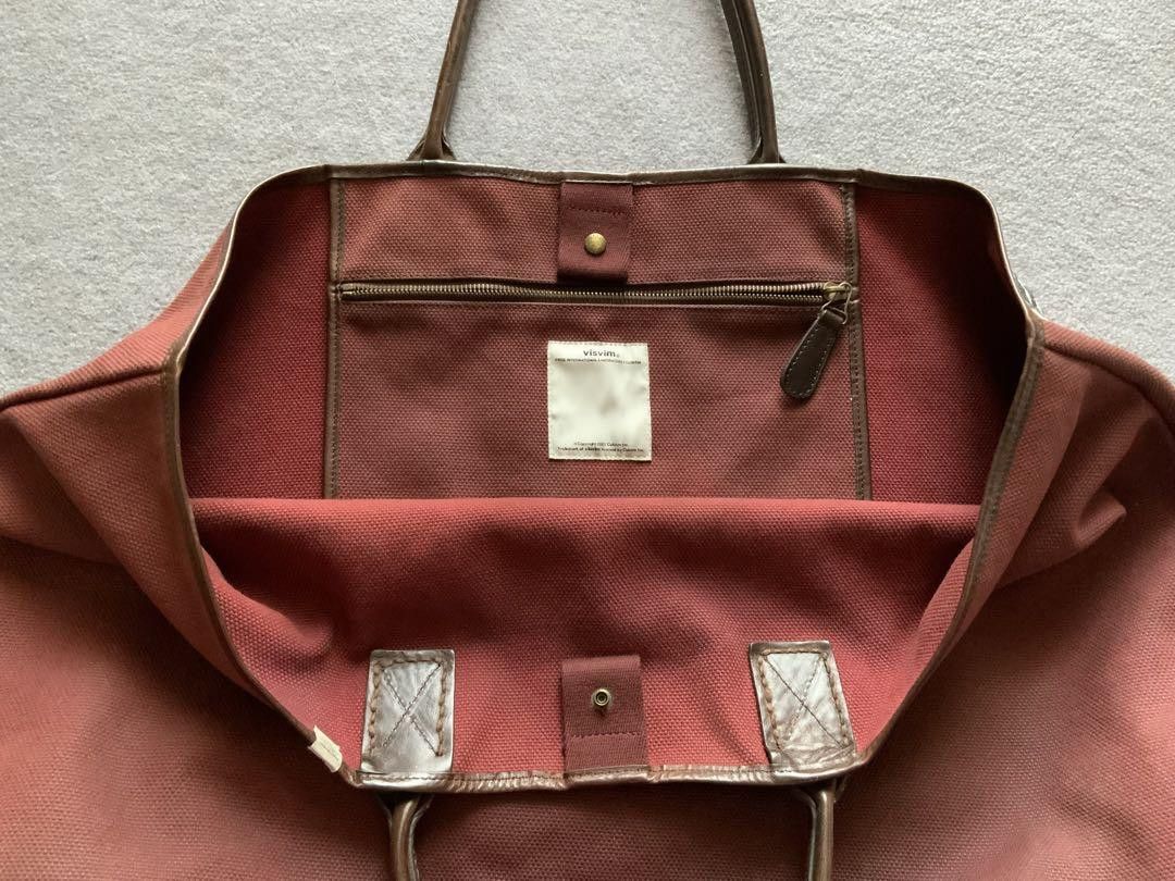 Visvim Oversized Burgundy Tote Bag Size ONE SIZE - 8 Thumbnail