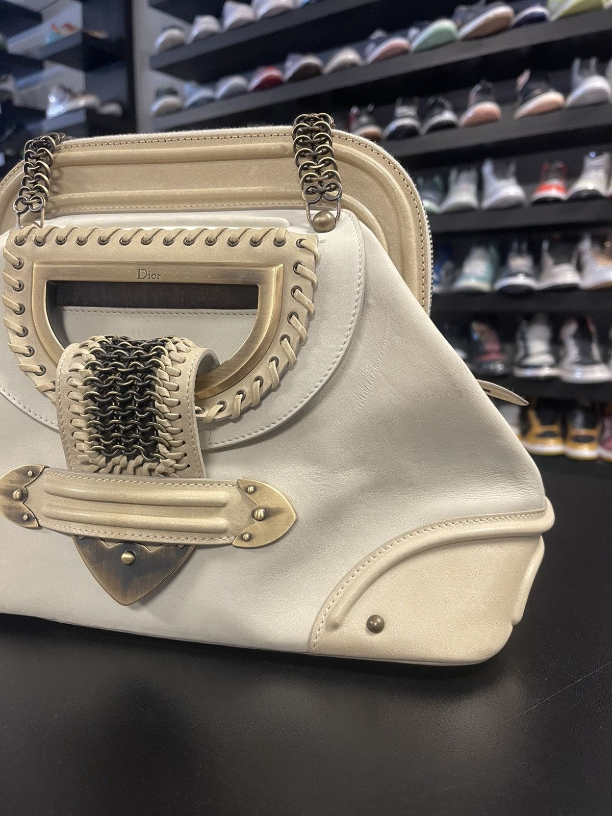 Dior Christian Dior Nubuck Medium Jeanne Frame Bag Authentic Size ONE SIZE - 4 Thumbnail