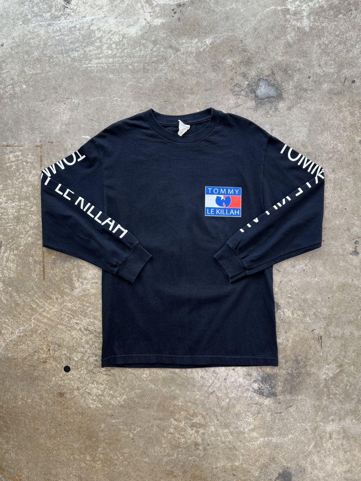 Band Tees Vintage Tommy Hilfiger Wu-Tang Clan Parody Long Sleeve Med Size US M / EU 48-50 / 2 - 5 Thumbnail