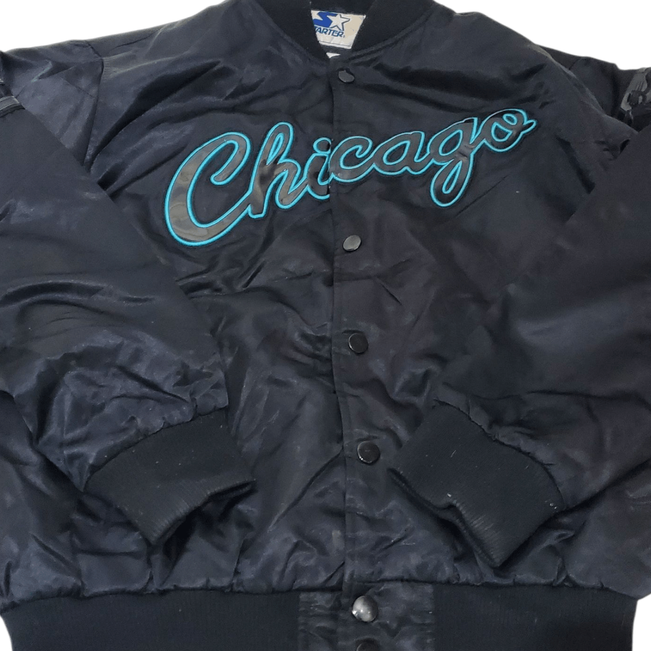 Starter 90s Chicago Bulls Starter Jacket Carolina Blue Size US XL / EU 56 / 4 - 2 Thumbnail