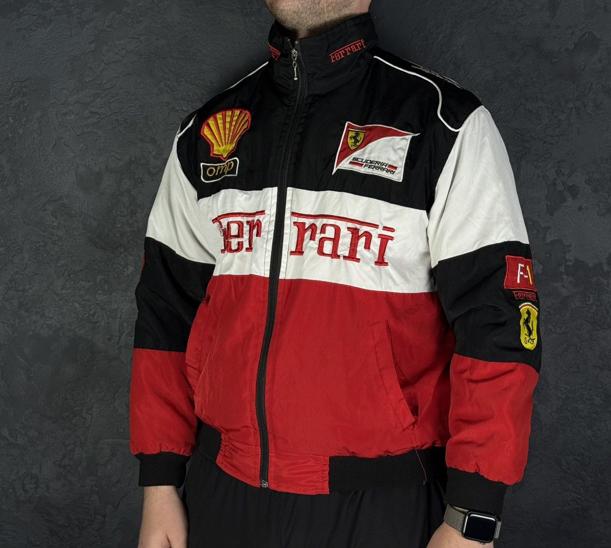 Vintage Vintage Ferrari Racing Jacket F1 Bomber Retro Size US M / EU 48-50 / 2 - 1 Thumbnail