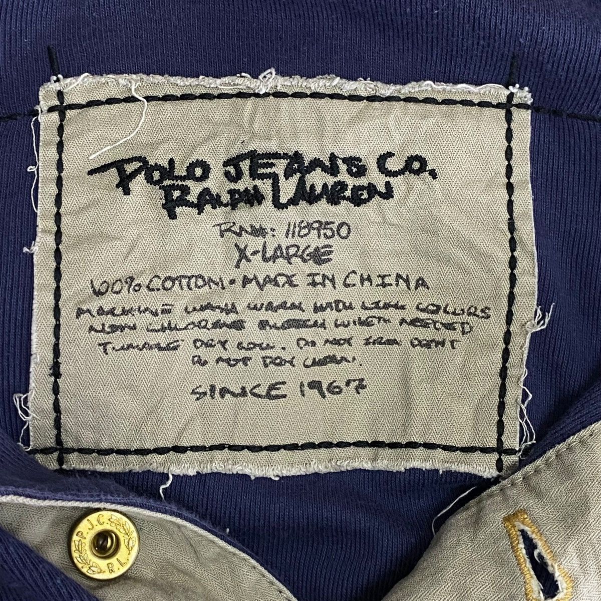 Polo Ralph Lauren Polo Jeans Ralph Lauren Collar Button Shirt Size US XL / EU 56 / 4 - 11 Thumbnail
