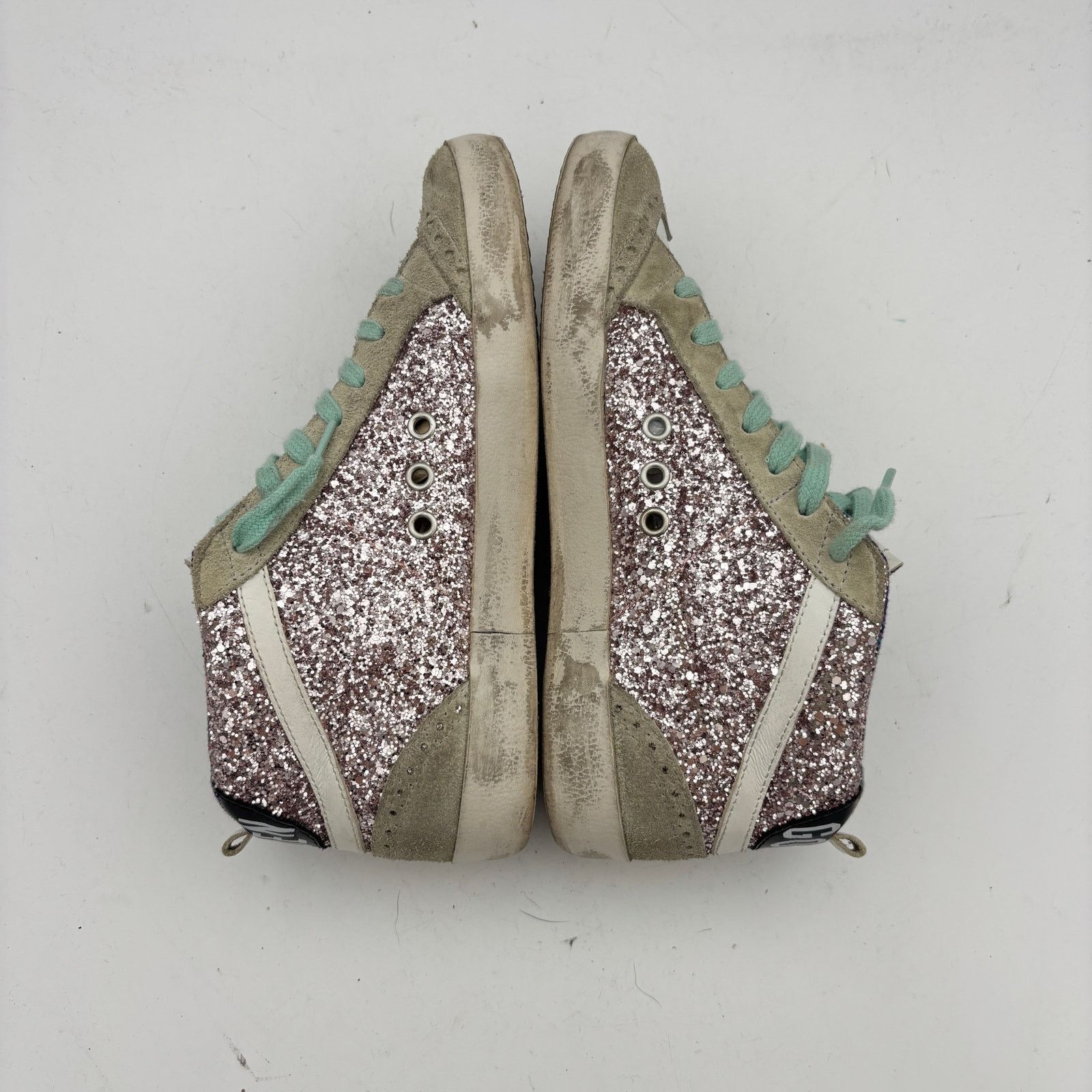 Golden Goose Golden Goose Glitter Midstar Shoes Sneakers Women's 37 US 7 Size US 7 / IT 37 - 7 Thumbnail