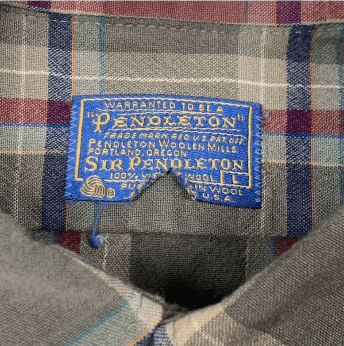 Pendleton Vintage Pendleton Shirt Mens Large Gray Plaid Long Sleeve Size US L / EU 52-54 / 3 - 4 Thumbnail