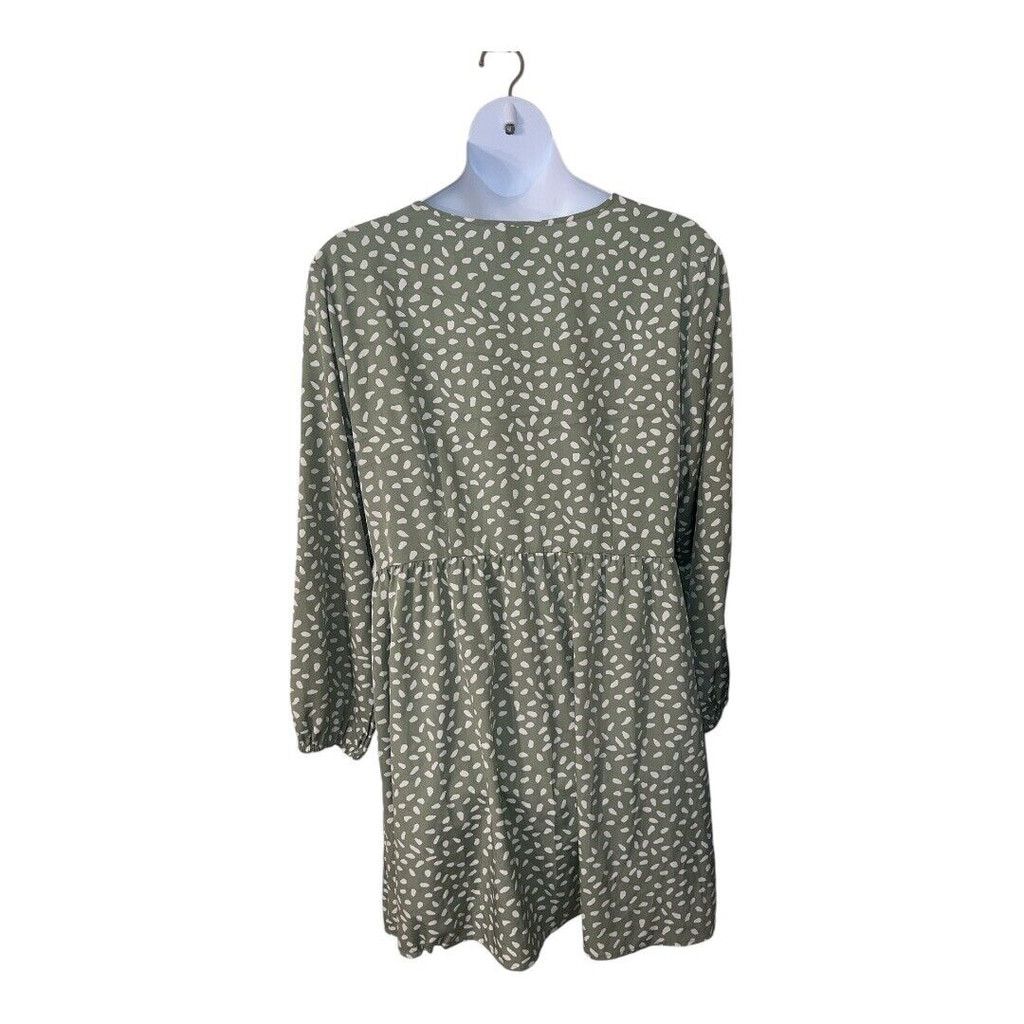 Shein shein curve pale green and white 3xl dress Size 3XL / US 20-22 - 3 Thumbnail