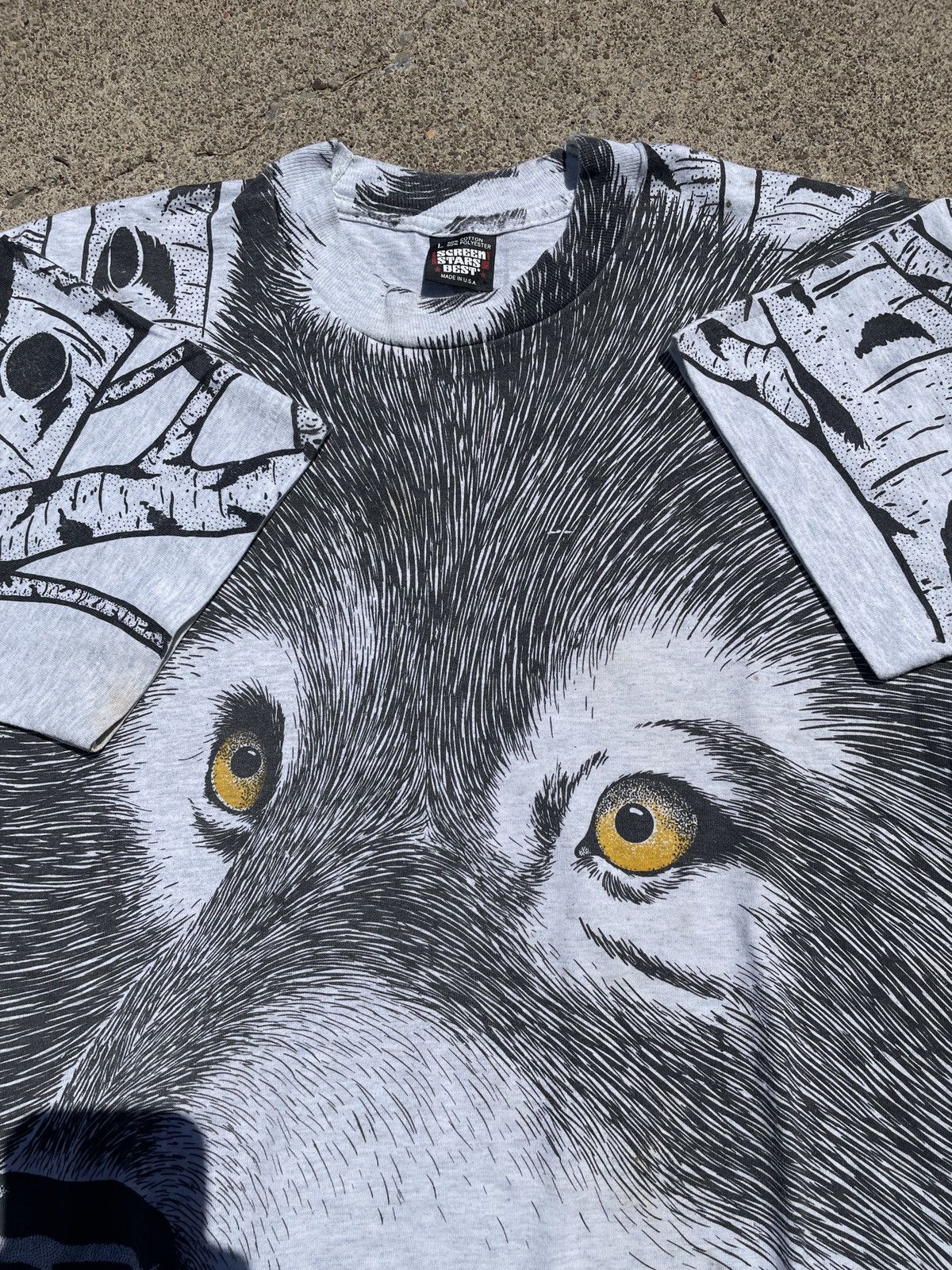 Other 1991 Wolf All Over Print Tshirt Size US L / EU 52-54 / 3 - 5 Thumbnail