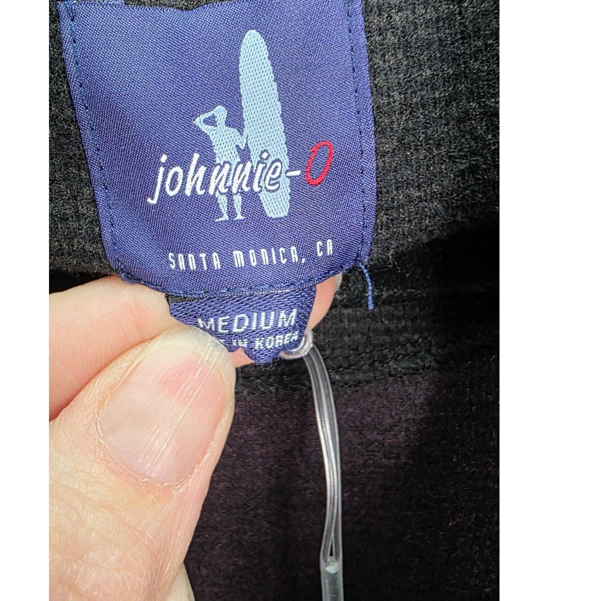 Other Johnnie O Heathered Black & Purple Pull Over Golf Shirt Size US M / EU 48-50 / 2 - 8 Thumbnail