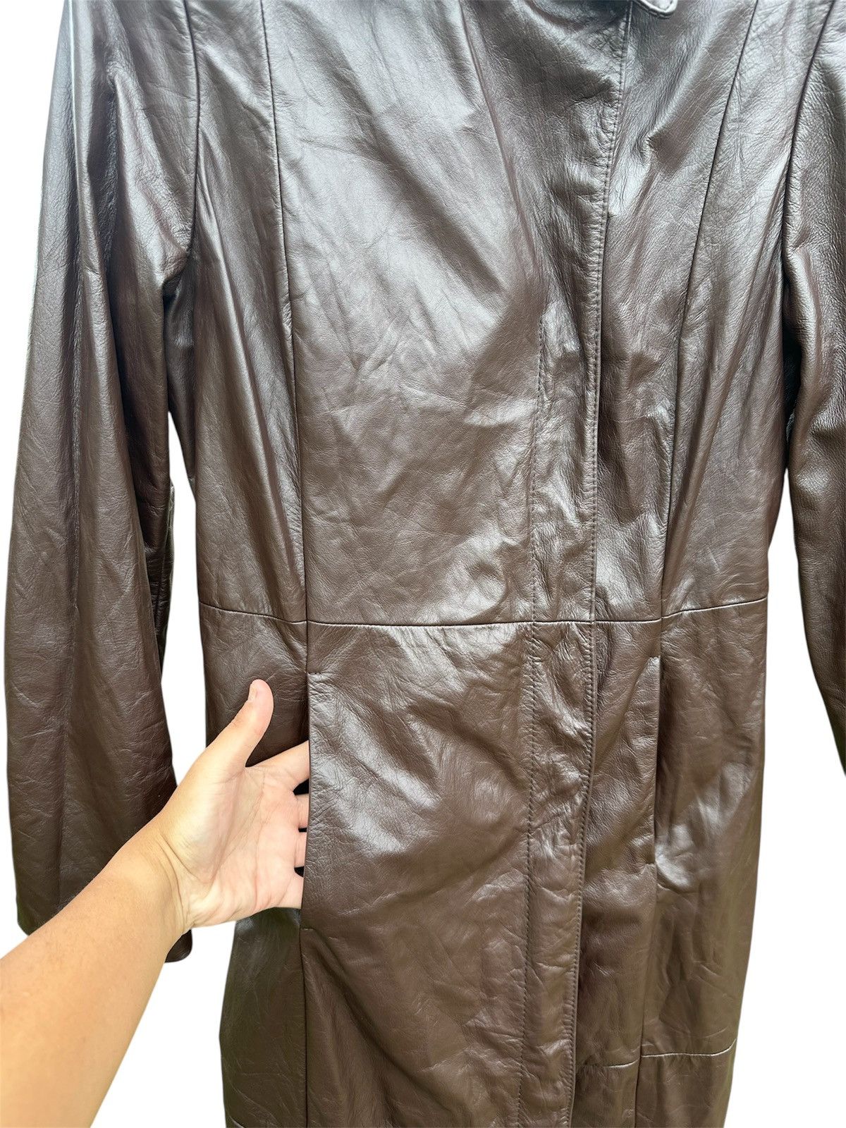 Sisley Sisley Genuine Leather Long Coat Size US S / EU 44-46 / 1 - 3 Thumbnail