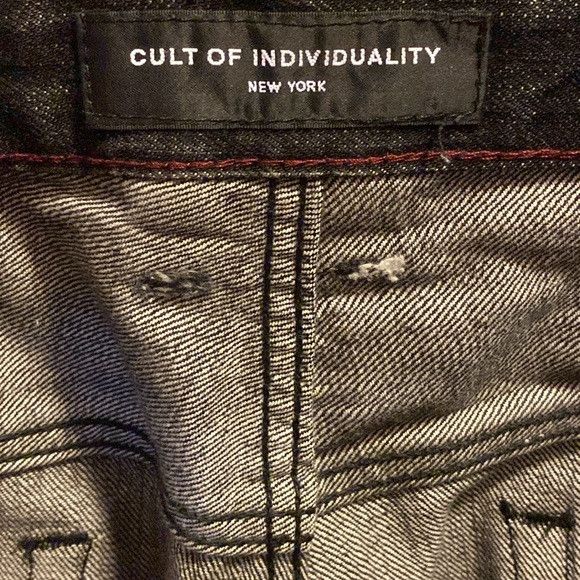 Cult Of Individuality Cult of Individuality Black and White Distressed Denim Jeans Size US 38 / EU 54 - 5 Thumbnail