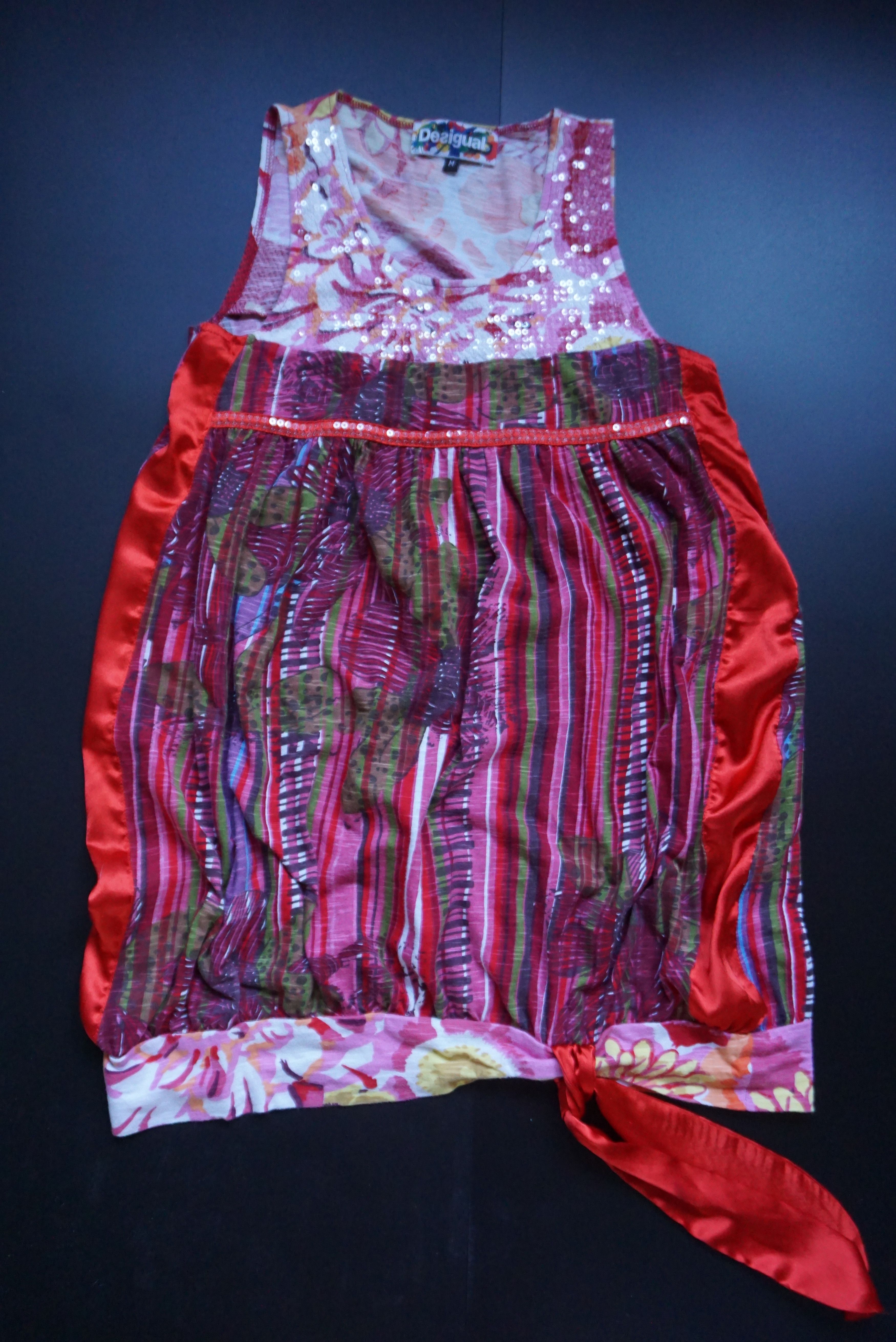 Designer Desigual top M 6/8 patterned stylish floral relaxed top Size M / US 6-8 / IT 42-44 - 12 Thumbnail