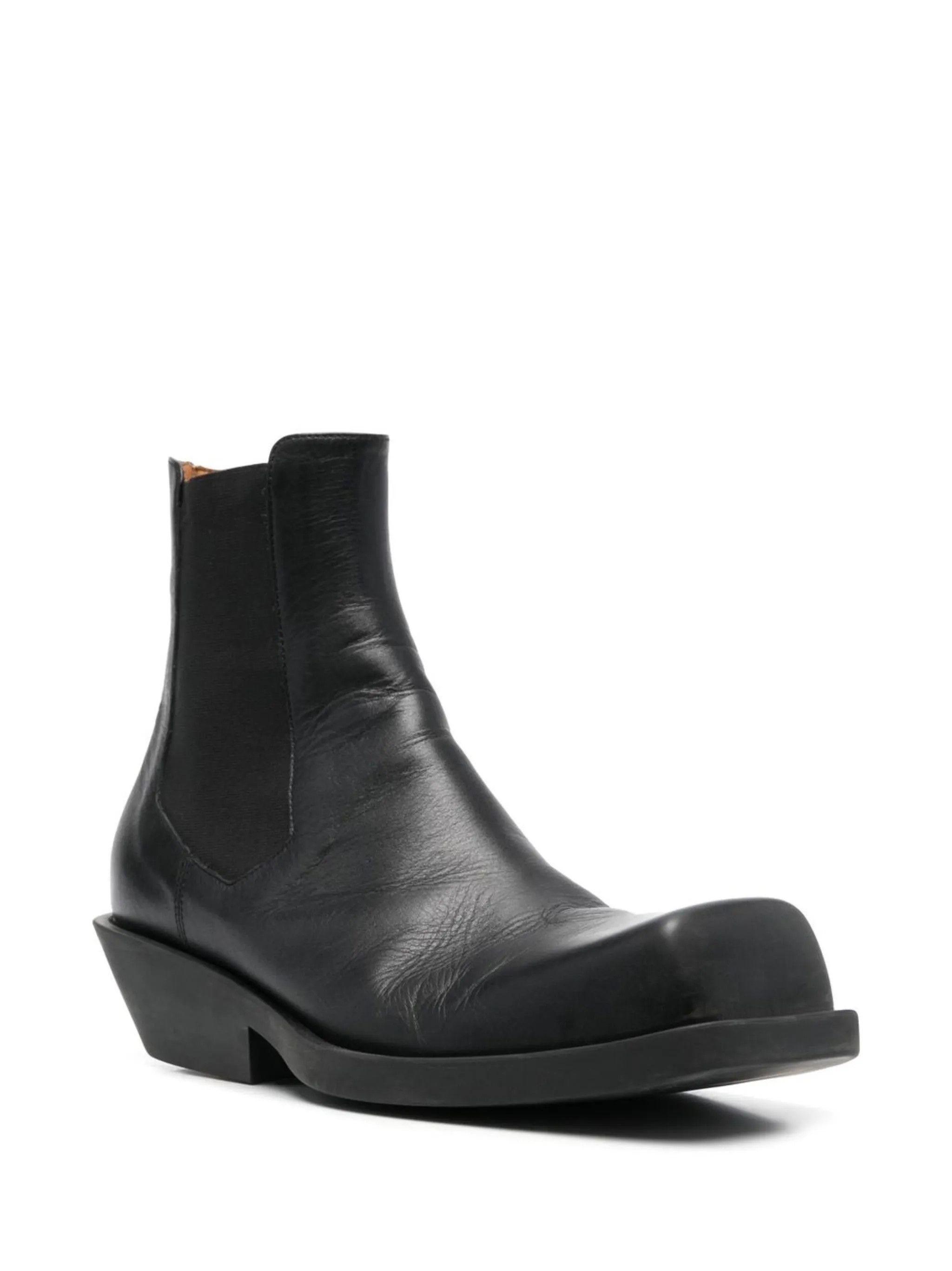 Marni o1y0225 Leather Ankle Boots in Black Size US 13 / EU 46 - 2 Thumbnail