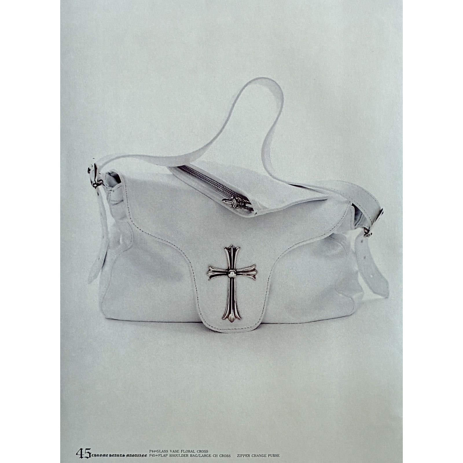 Chrome Hearts × Japanese Brand × Vintage Chrome Hearts white hand bag photo Framed poster 9x11 Size ONE SIZE - 2 Thumbnail