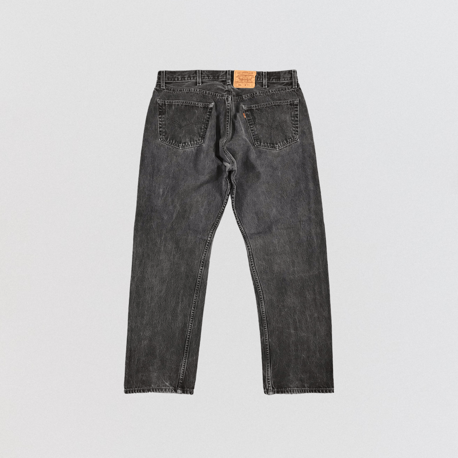 Levi's × Vintage Vintage 90s Faded Black Levis 501 Jeans-JM1536 Size US 39 - 2 Thumbnail