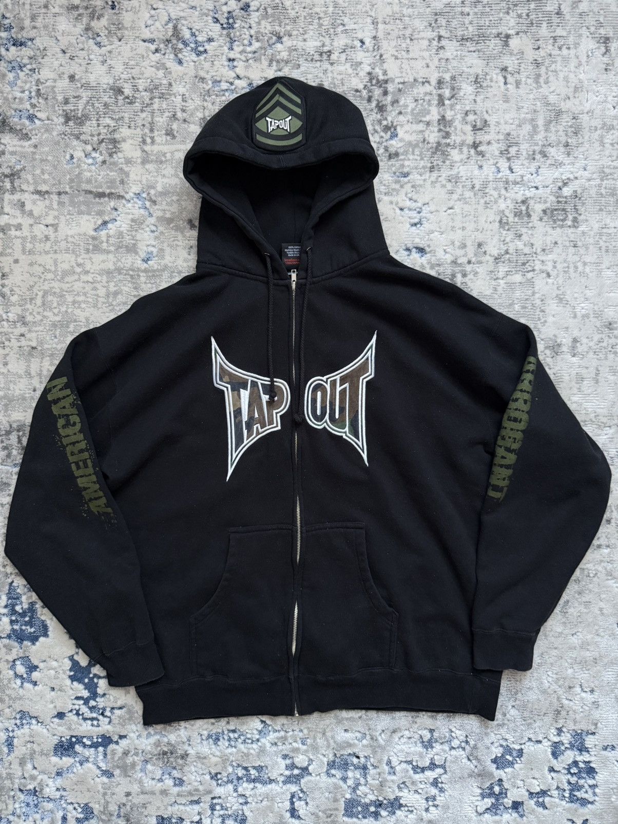 Tapout Tapout Vintage Y2K Zip Up Hoodie Size US XL / EU 56 / 4 - 1 Thumbnail