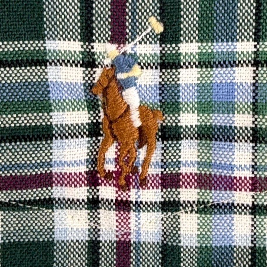Polo Ralph Lauren VINTAGE Polo Ralph Lauren OCBD Shirt in Multi Plaid Men 2XL Pocket Flesh Pony NWT 48 Size US XXL / EU 58 / 5 - 3 Thumbnail