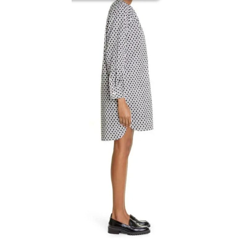 Max Mara Max Mara NWOT Nievo Geometric Print Cotton Tunic Dress Size S / US 4 / IT 40 - 5 Thumbnail