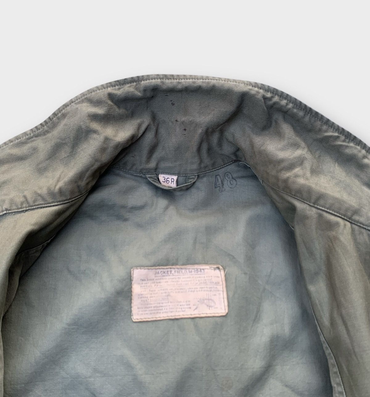 Vintage TRUE VINTAGE 40S FIELD JACKET M 1943 WWII INSPECTOR Size US M / EU 48-50 / 2 - 10 Thumbnail