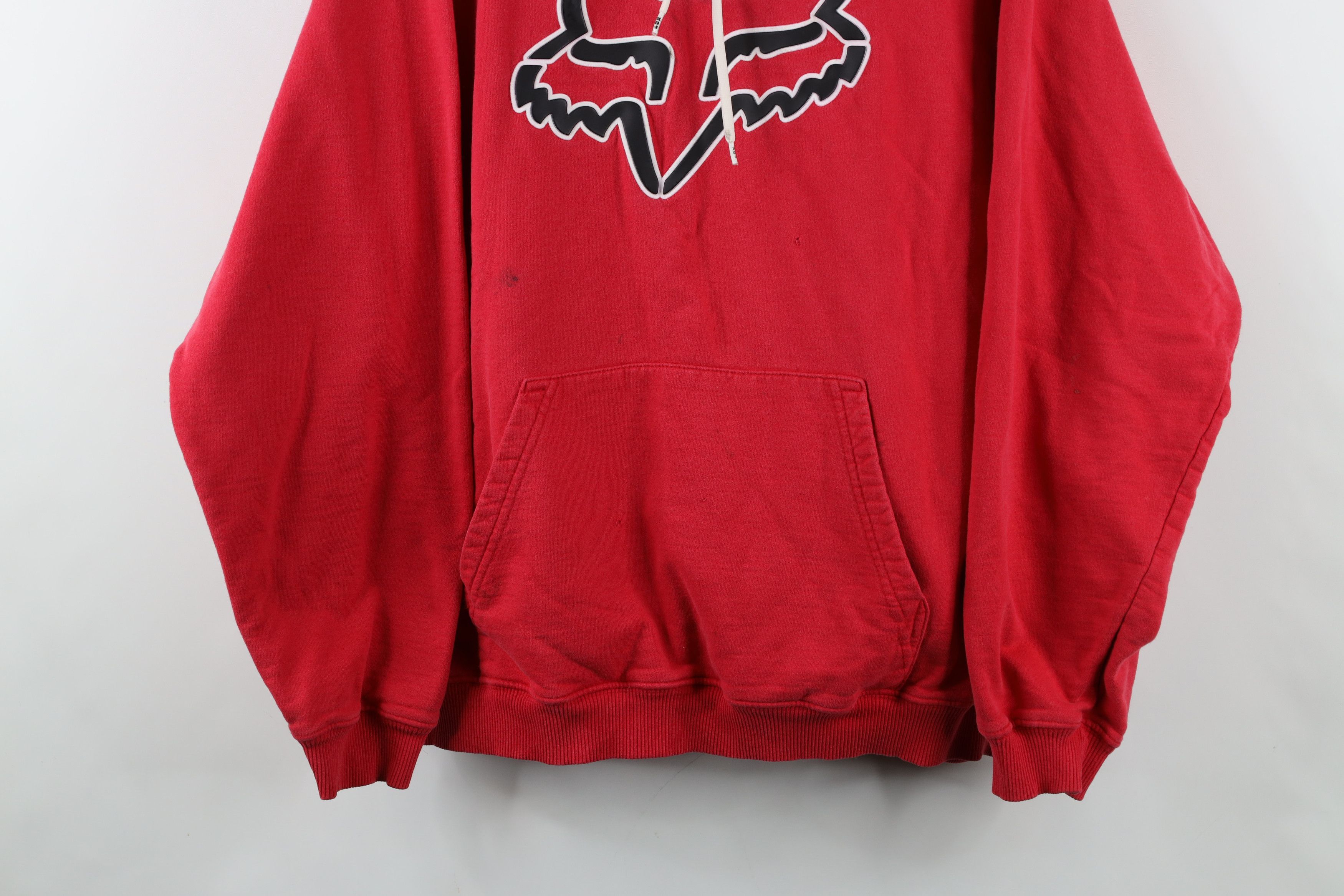 Fox Racing Vintage 90s Y2K Fox Racing Spell Out Heavyweight Hoodie Size US L / EU 52-54 / 3 - 3 Thumbnail