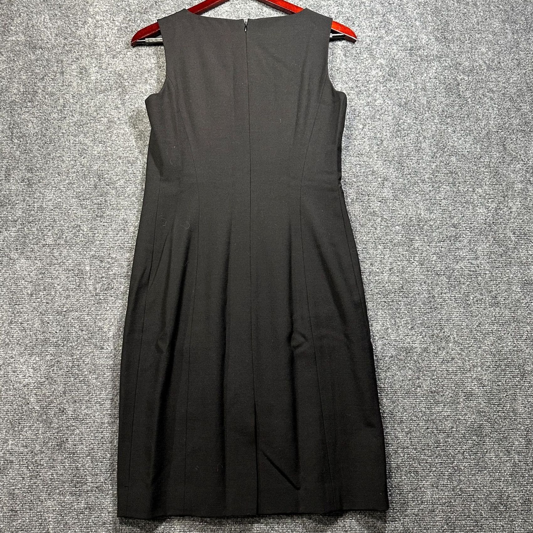 Ann Taylor Ann Taylor Dress Womens Black Wool Blend Embellished Floral Shift Lined Zip Size 2 Size XS / US 0-2 / IT 36-38 - 5 Thumbnail