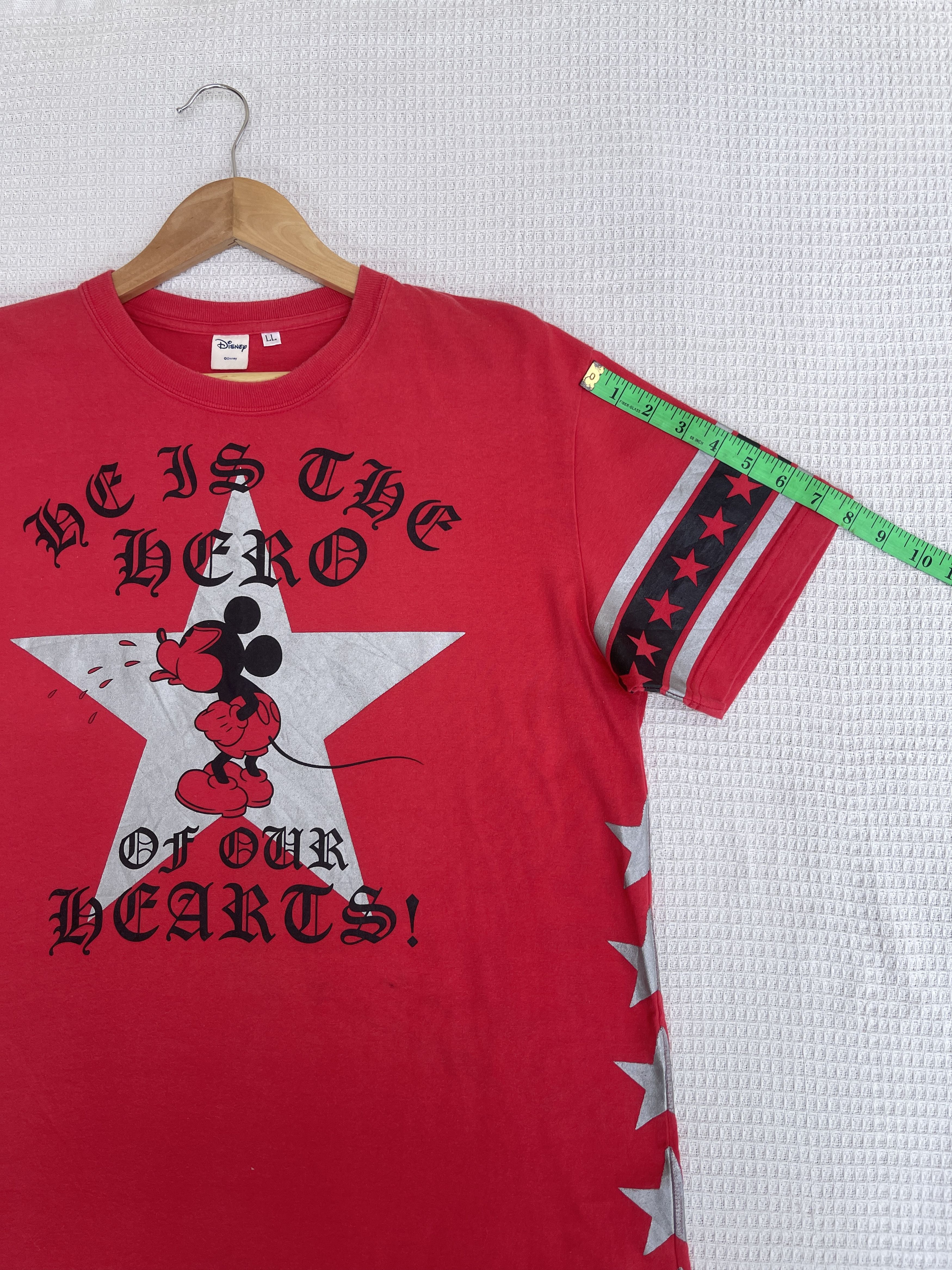 Disney Last Drop🔥Rare🔥Vtg Mickey Mouse Chrome Hearts design T-Shirt Size US L / EU 52-54 / 3 - 14 Thumbnail