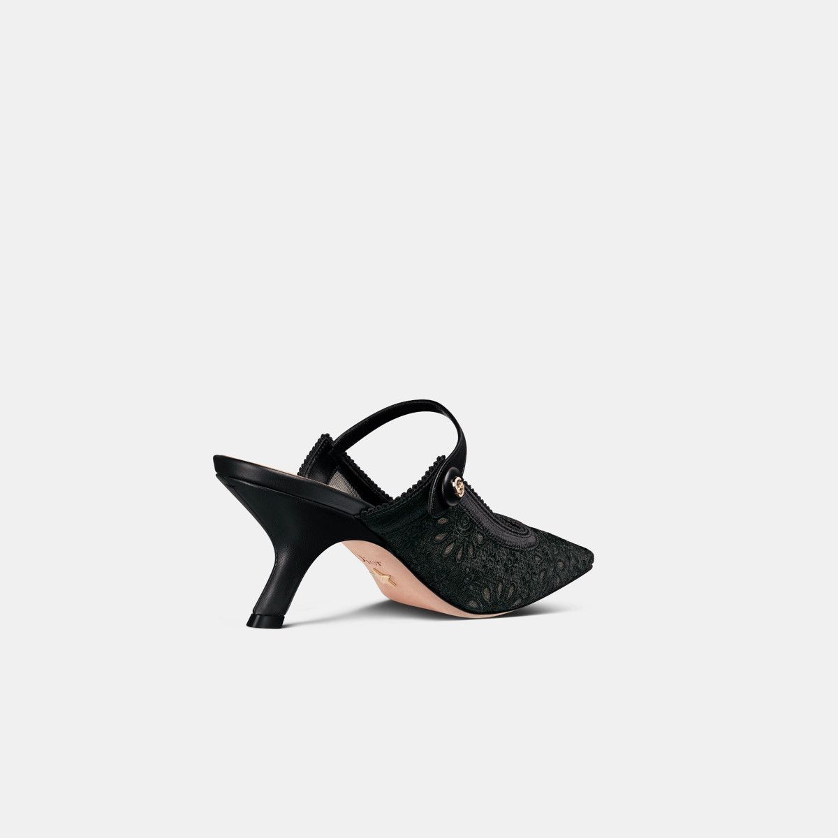 Dior o1w1db11024 Dior Capture Heeled Mule in Black Size US 5 / IT 35 - 3 Thumbnail