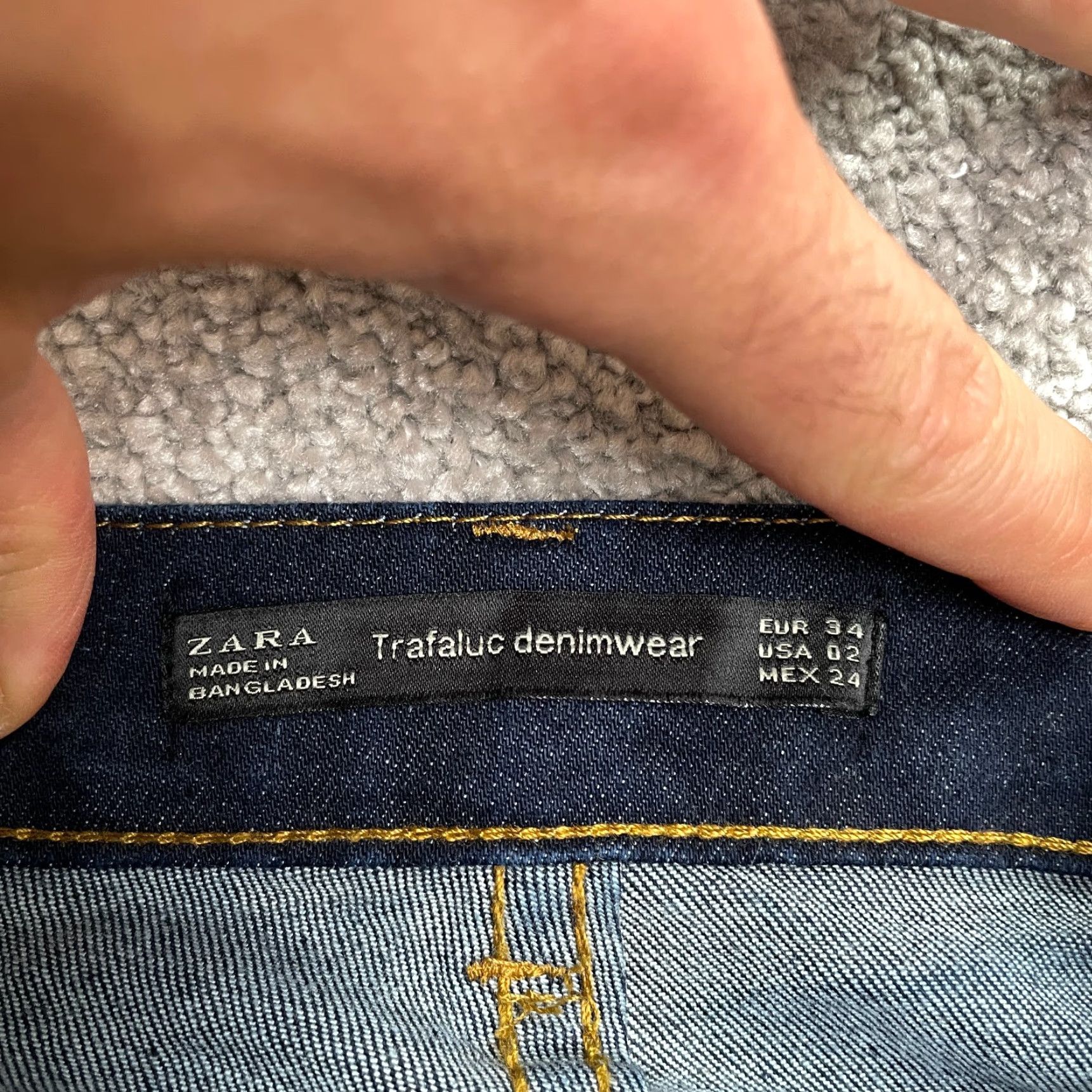 Zara VINTAGE Zara Skinny Denim Jeans Womens 2 Blue Dark Wash Mid Rise Casual 26in Inseam Size 26" / US 2 / IT 38 - 6 Thumbnail
