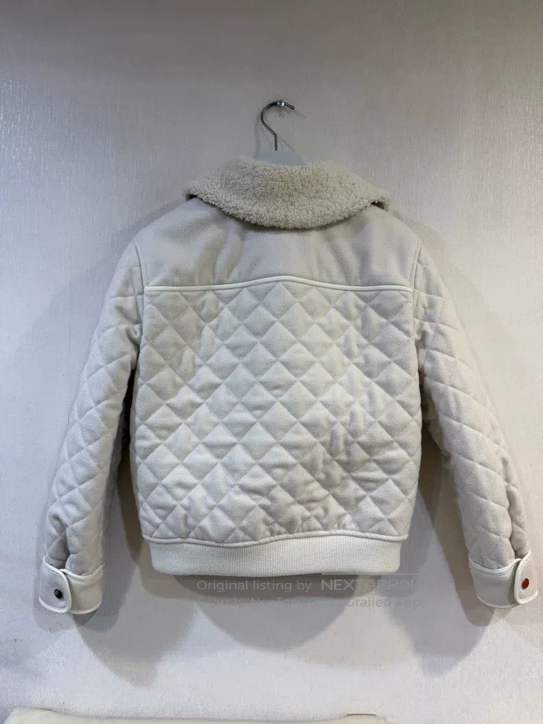 Hermes Hermes White Sheepskin Jacket Size XXS / US 00 / IT 34 - 2 Thumbnail