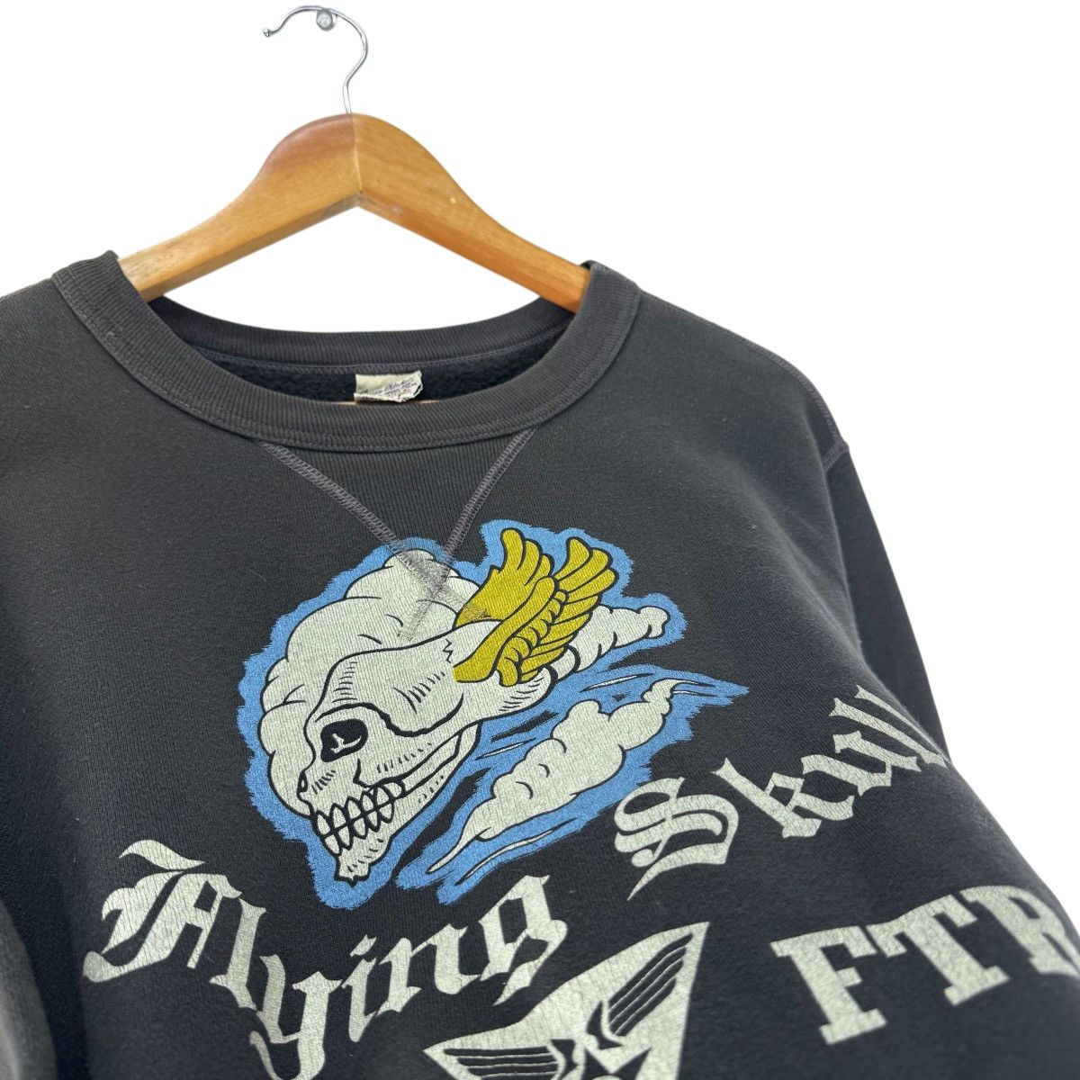 Buzz Rickson's 🌟BUZZ RICKSONS FLYING SKULL CREWNECK SWEATSHIRTS Size US M / EU 48-50 / 2 - 5 Thumbnail