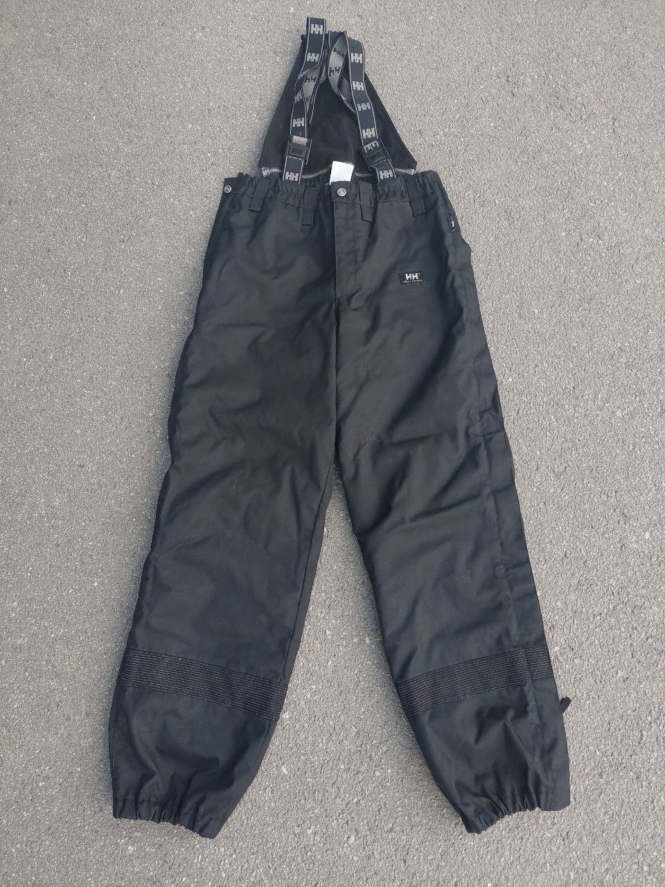 Image of Vintage Helly Hansen Ski Snowboarding Overalls Pants in Black, Men's (Size 34)