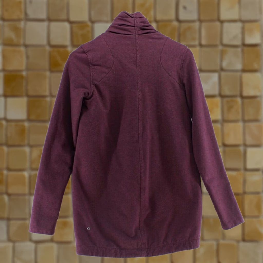 Lululemon Lululemon Women's That's a Wrap Stretch French Terry Jacket Heathered Bordeaux D Purple Solid Long Sleeve Jacket 4 Womens Size S / US 4 / IT 40 - 1 Thumbnail