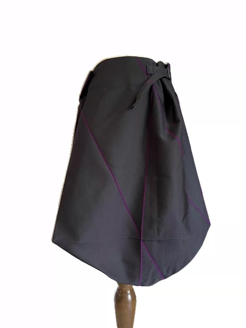 Issey Miyake Issey Miyake size:3 Black Space aurora skirt Size 32" / US 10 / IT 46 - 3 Thumbnail