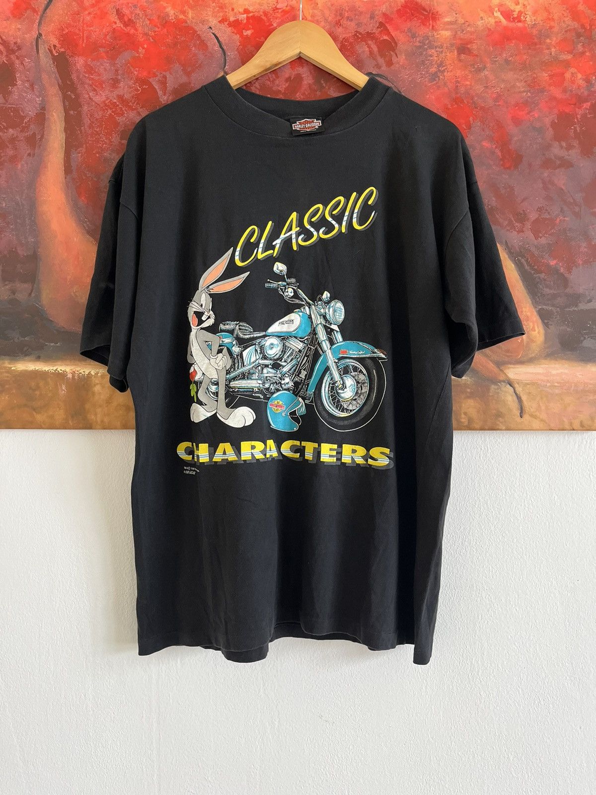 Harley Davidson Harley Davidson 1993 Looney Tunes Vintage Classic Shirt Size US L / EU 52-54 / 3 - 1 Thumbnail