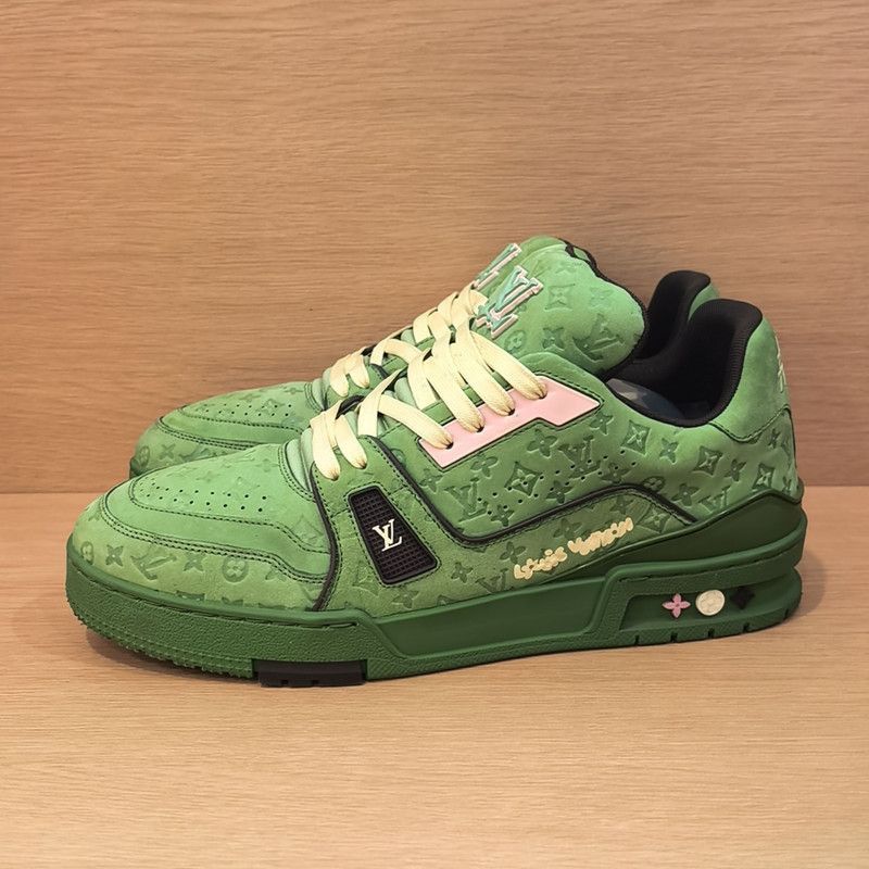 Tyler x Louis Vuitton Green Low-Top Trainers -2508