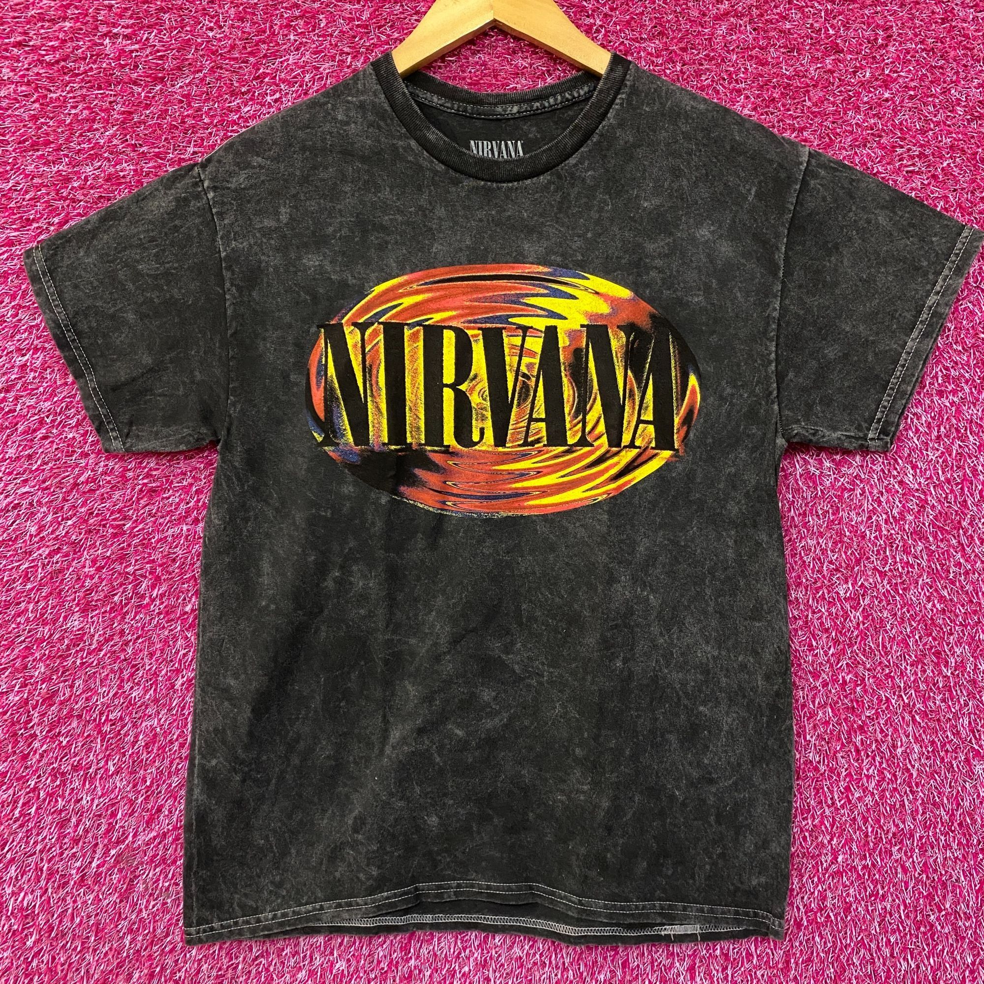 Nirvana Nirvana Grunge Band Mineral Wash Dual Sided T-Shirt medium Size US M / EU 48-50 / 2 - 1 Thumbnail