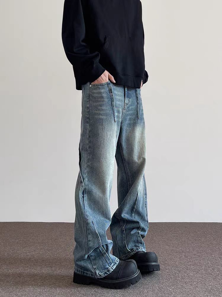 Japanese Brand × Jean High Street Cropped Straight Leg Micro Flare Jeans Size US 30 / EU 46 - 2 Thumbnail