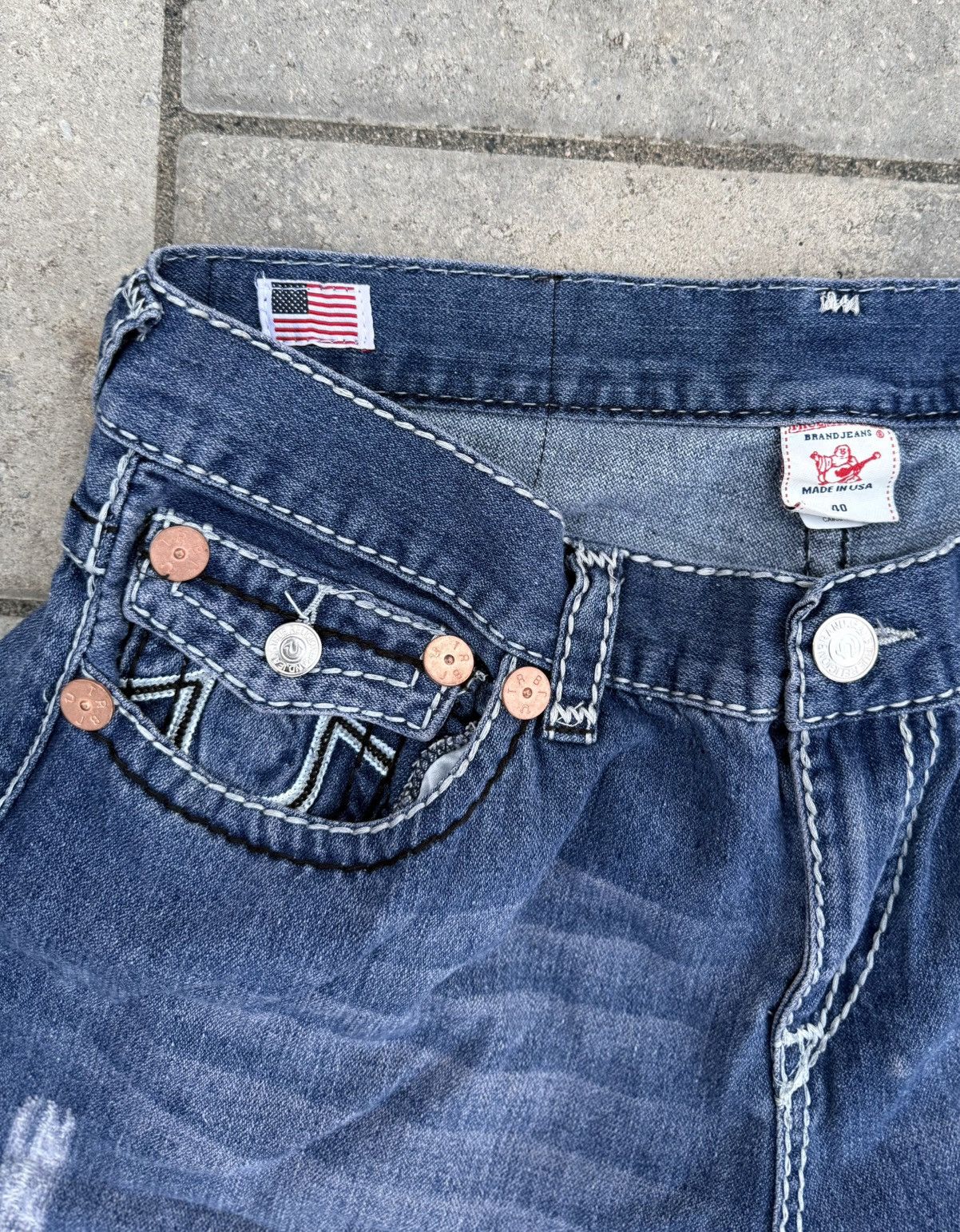True Religion True Religion Bobby Jeans Size US 40 / EU 56 - 3 Thumbnail