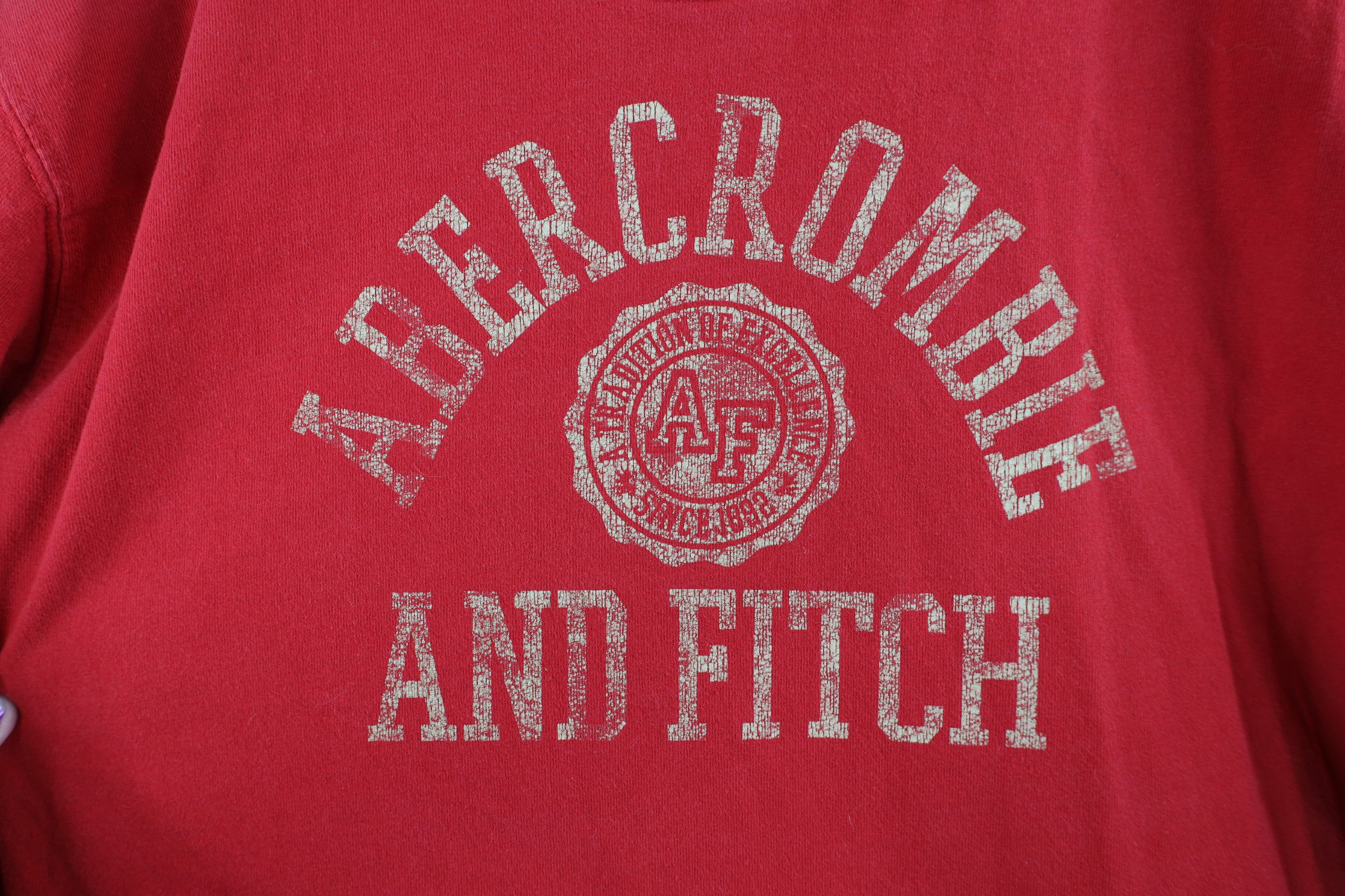 Abercrombie & Fitch Vintage Abercrombie & Fitch Out Long Sleeve T-Shirt Red Size US XXL / EU 58 / 5 - 5 Thumbnail