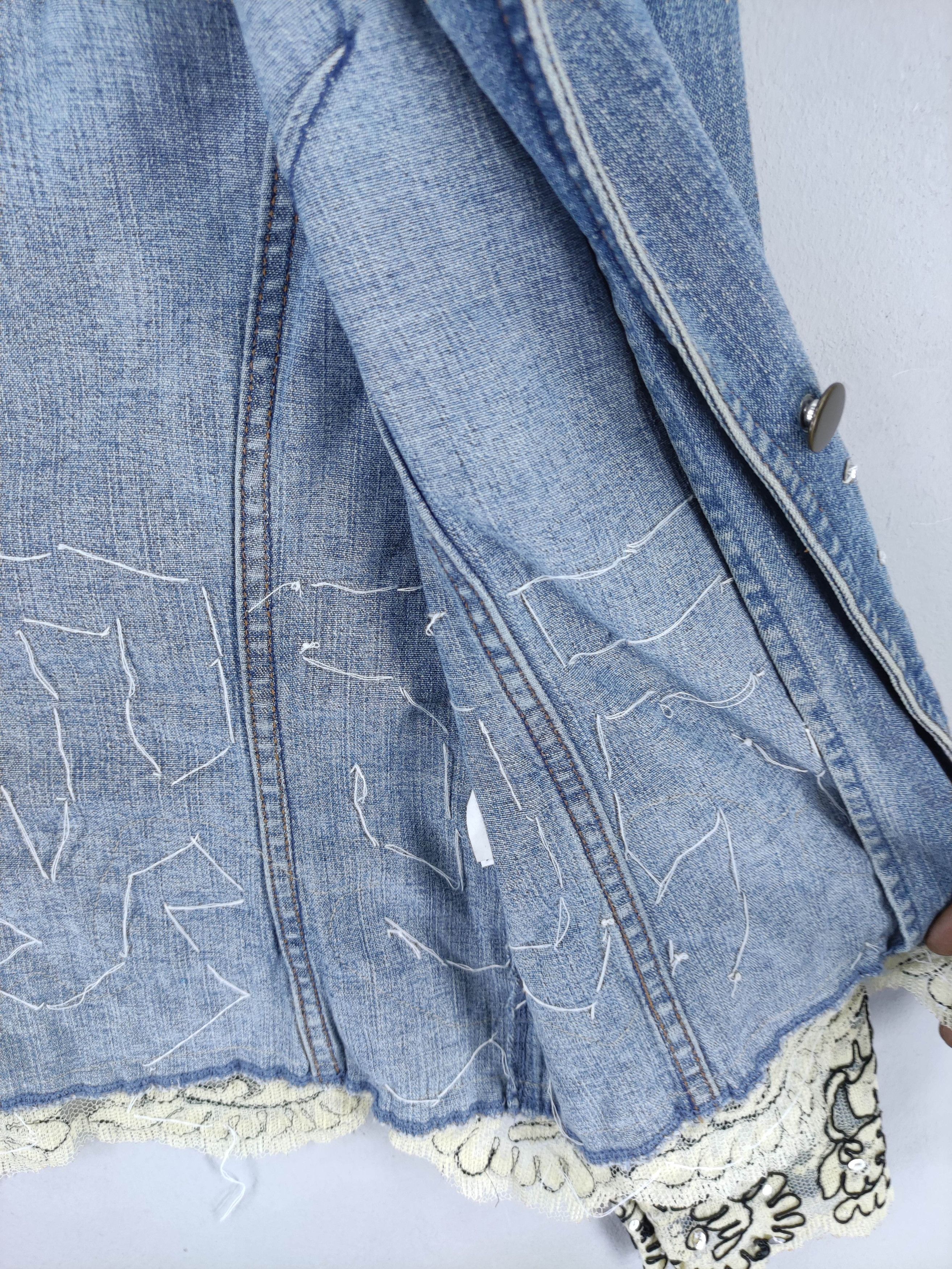 Japanese Brand Vintage Sachet Denim Cardigan Jacket Size XXS / US 00 / IT 34 - 5 Thumbnail