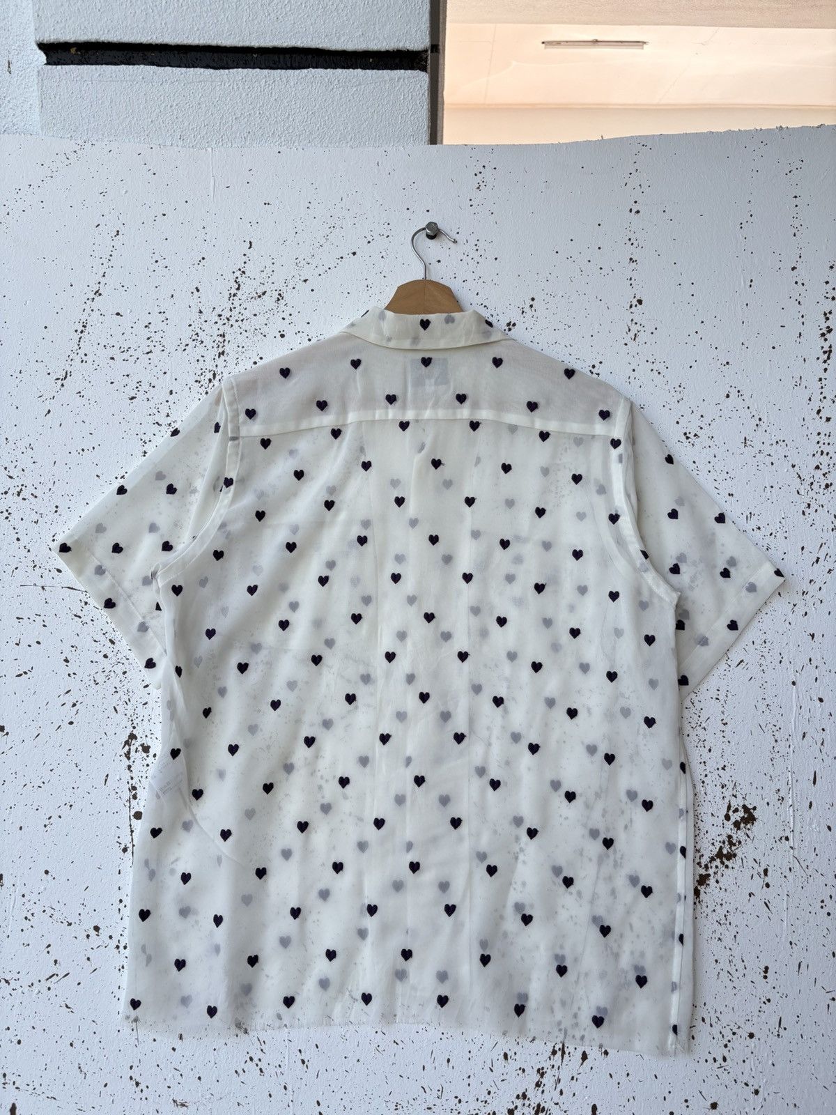 Needles Authentic Needles Heart-pattern Short Sleeve Shirt Nepenthes Size US M / EU 48-50 / 2 - 9 Thumbnail