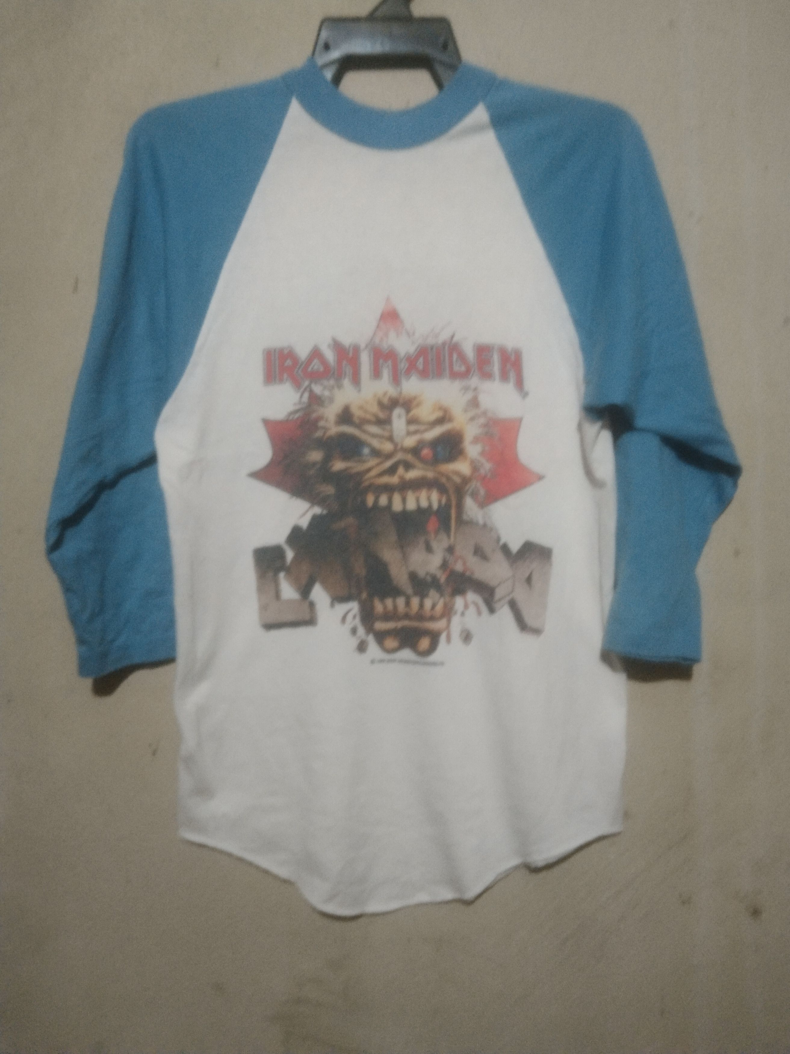 Band Tees × Soffe × Vintage Vintage raglan Iron Maiden Canada tour 1988 Size US S / EU 44-46 / 1 - 1 Thumbnail