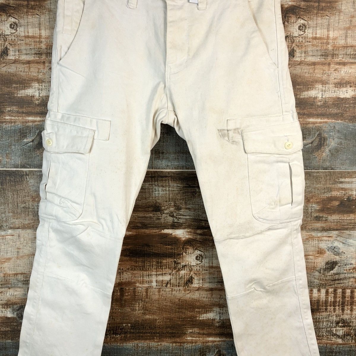 Vintage Authentic White utility tactical cargo vintage Pants #A2384 Size US 31 - 5 Thumbnail
