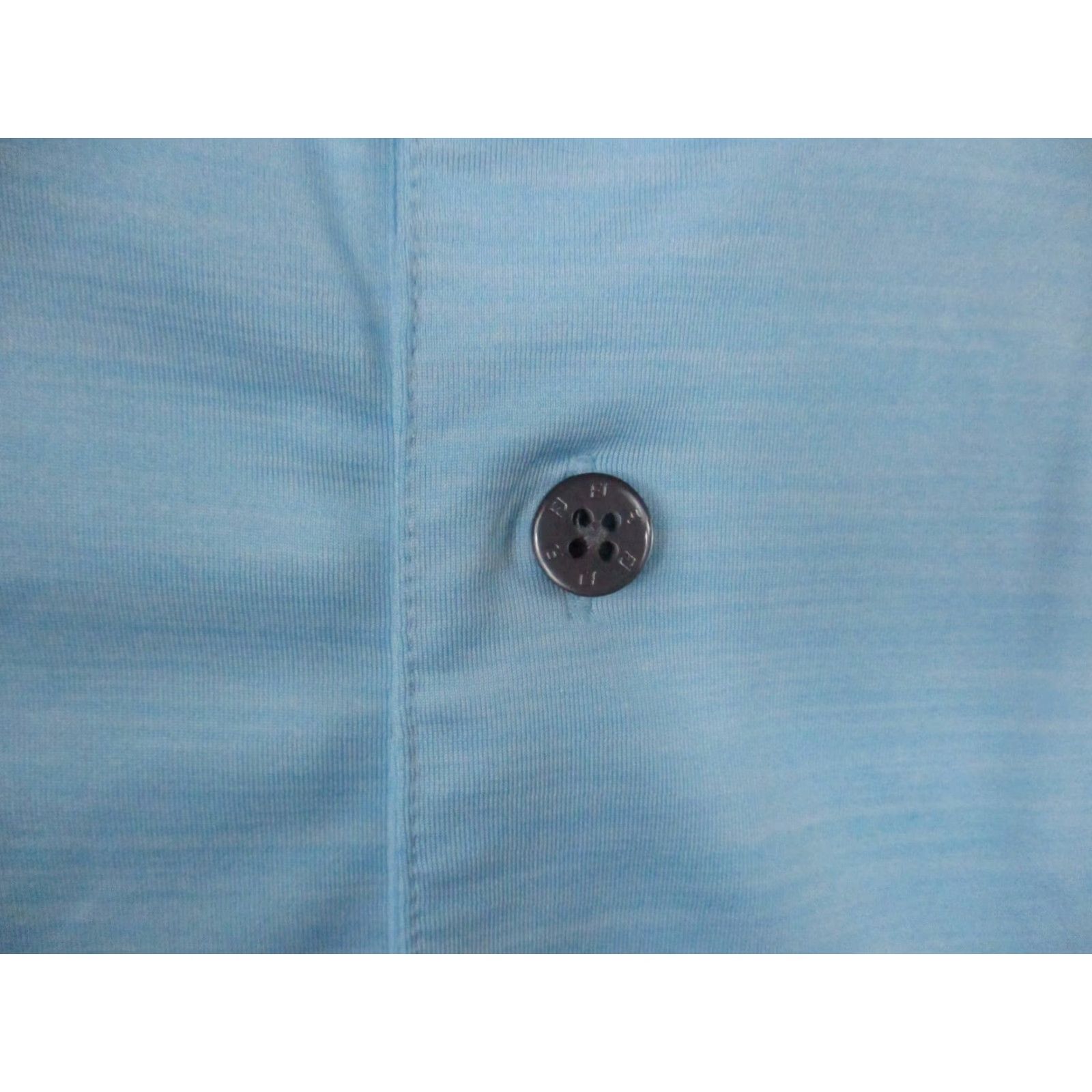 Vintage FJ Polo Shirt Large Mens Short Sleeve Golf Sky Peach Blur Stretch Footjoy Shirt Size US L / EU 52-54 / 3 - 3 Thumbnail