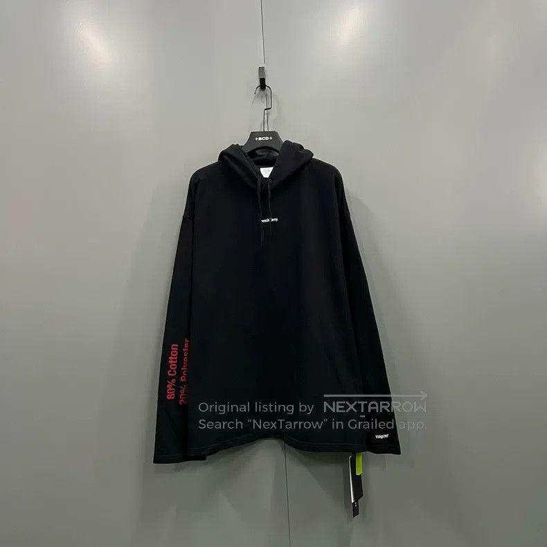 Vetements VETEMENTS Black Letter印花Hoodie Size US XS / EU 42 / 0 - 1 Thumbnail