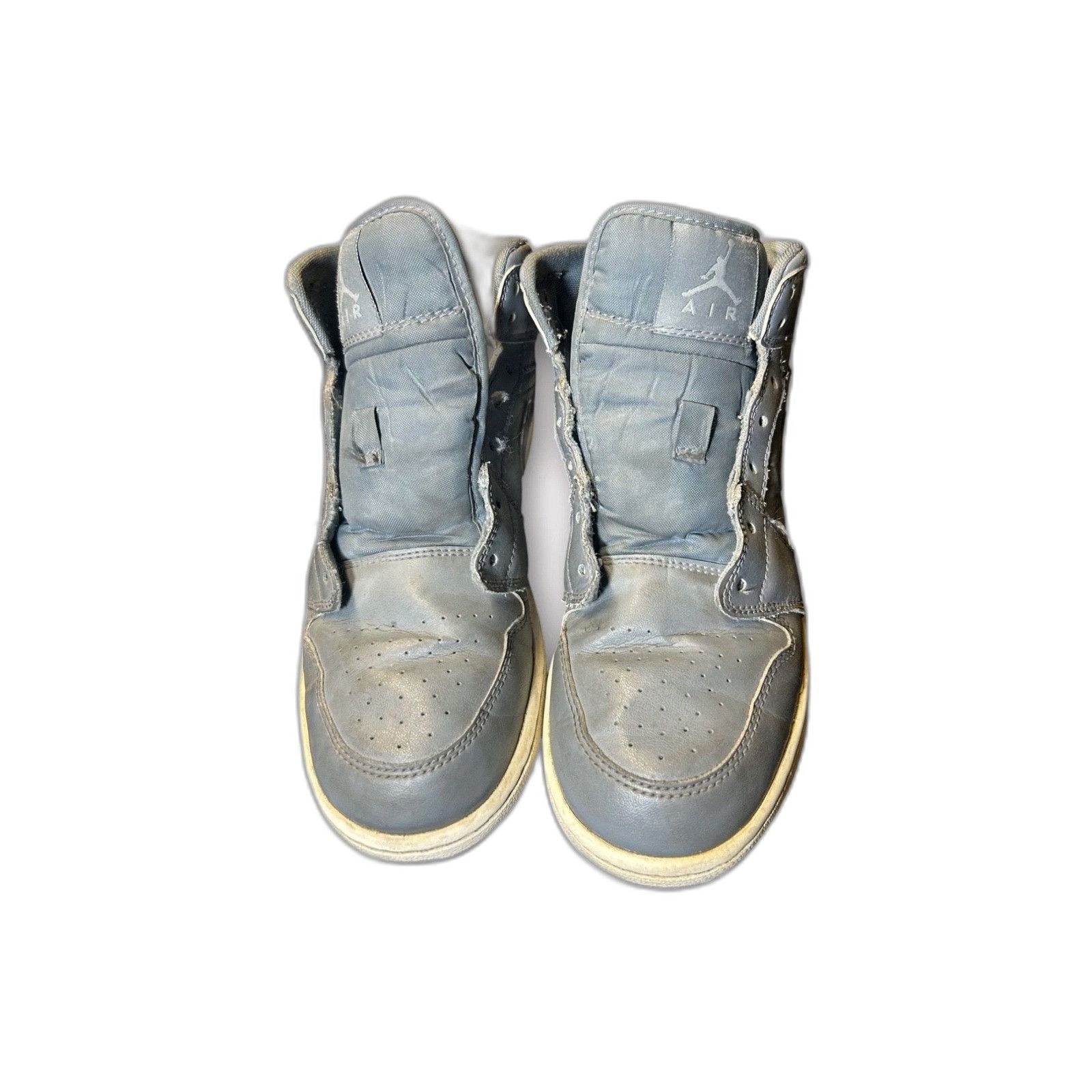 Nike Nike Boys Air Jordan 1 Mid 554725-031 Gray Basketball Shoes Size US XXS / EU 40 - 2 Thumbnail
