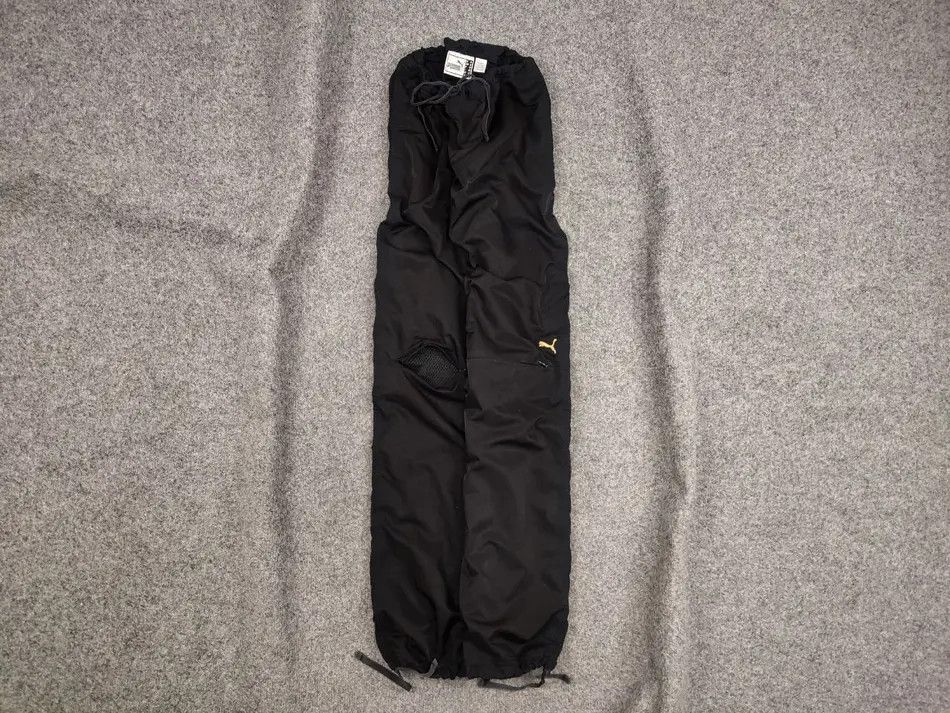 Puma Vintage Puma Logo Zip Knees Black track Pants Y2K Style Size US 32 / EU 48 - 2 Thumbnail