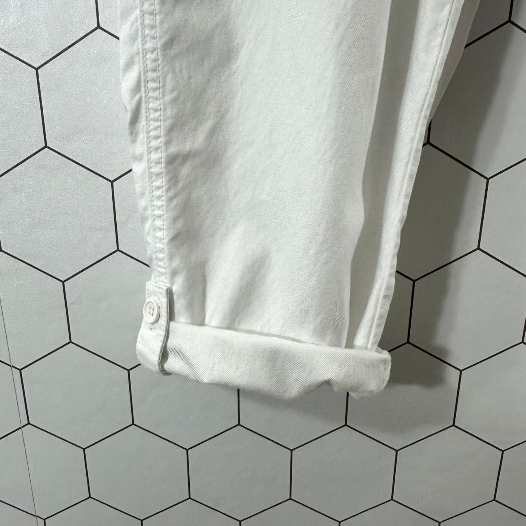 Talbots Relevant Keywords: "Talbots," "White Cotton Tencel," "Relaxed Pants," "Women Size 34" / US 12 / IT 48 - 5 Thumbnail