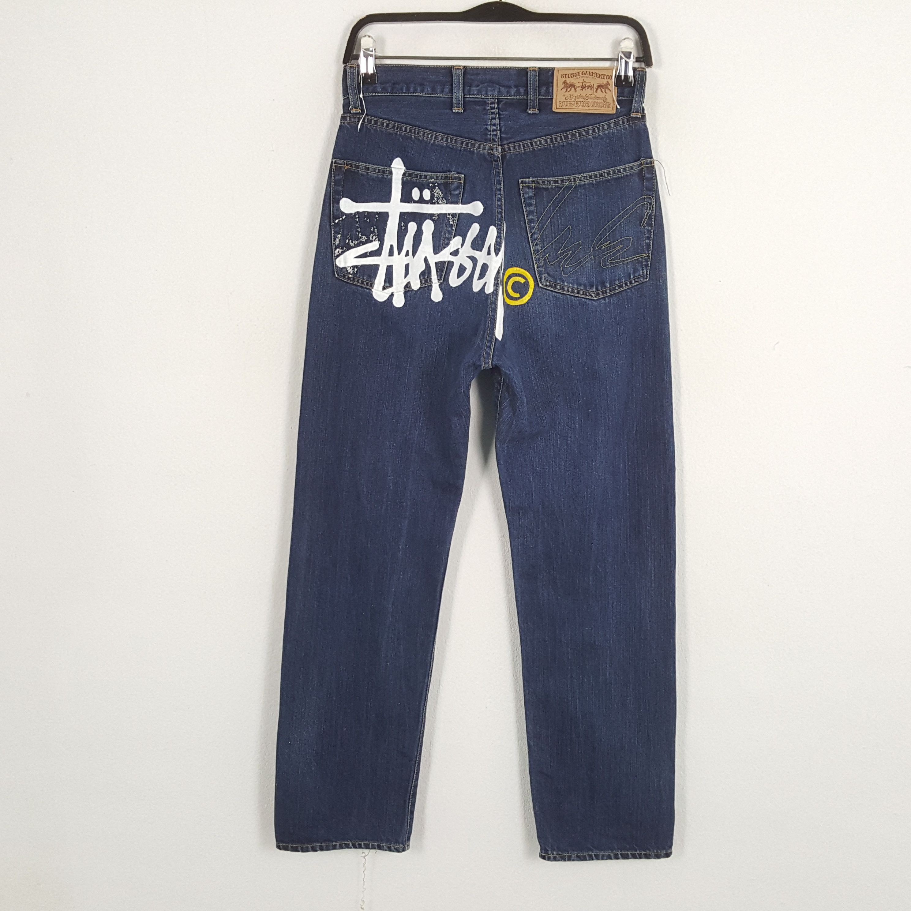 STUSSY x Futura Streetwear Fashion Style Custom Art Jeans