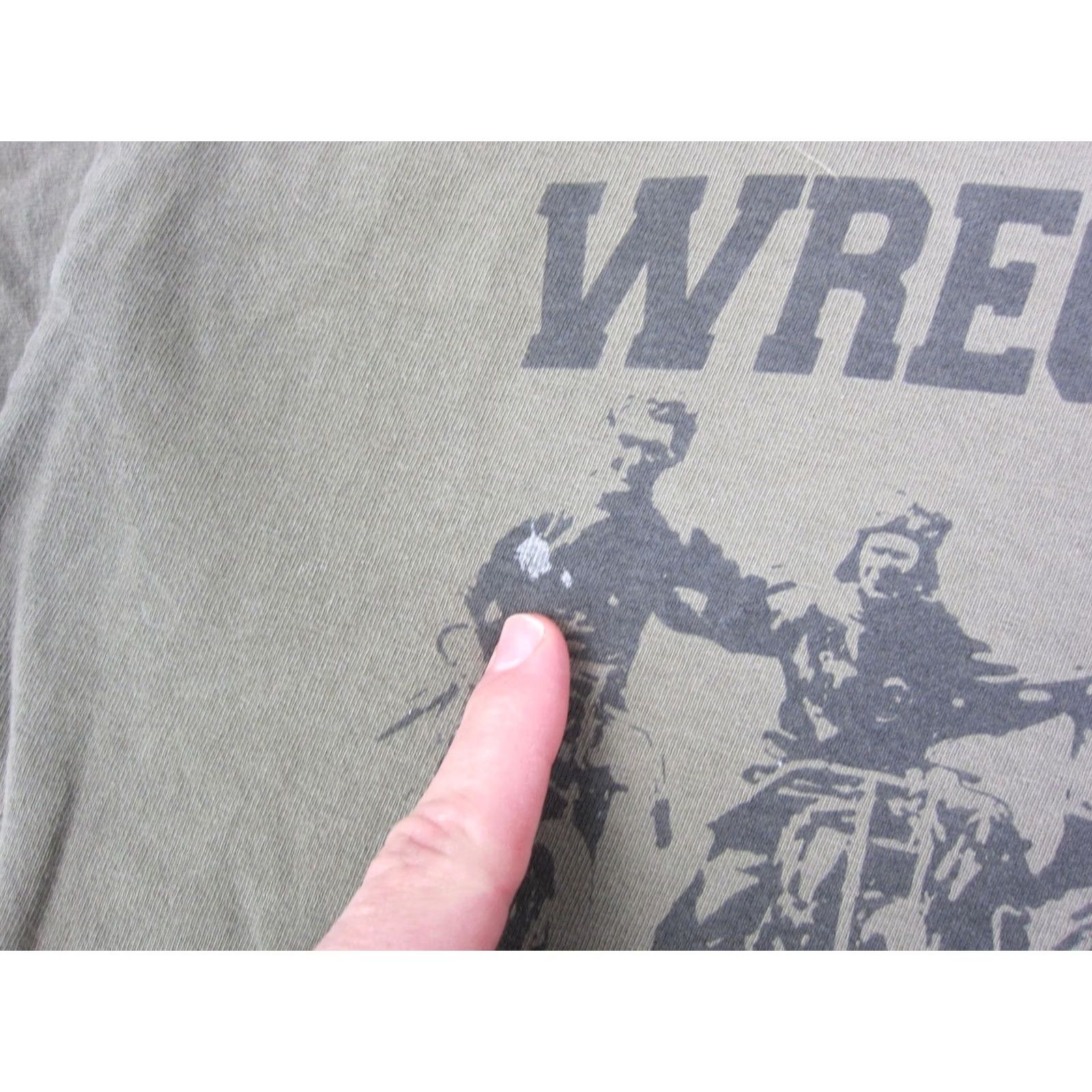 Harley Davidson VINTAGE Harley Davidson Shirt Adult Large Green Mens Made in USA Wrecking Crew Size US L / EU 52-54 / 3 - 3 Thumbnail