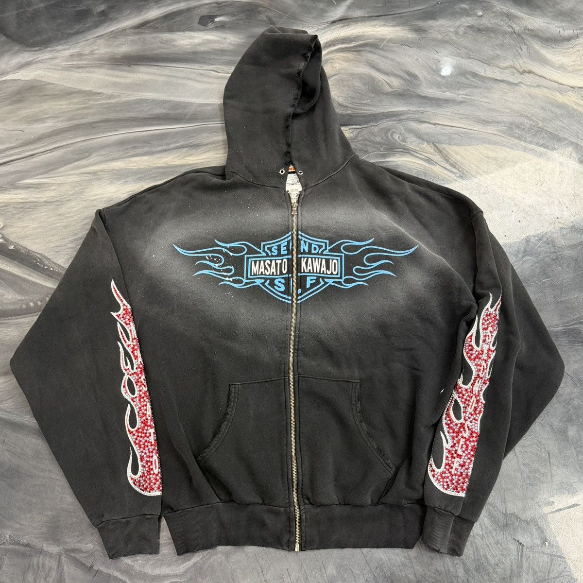 Other Secnd slf x Masato Masato Kawajo Firestorm Vintage Hoodie Size US XL / EU 56 / 4 - 1 Thumbnail