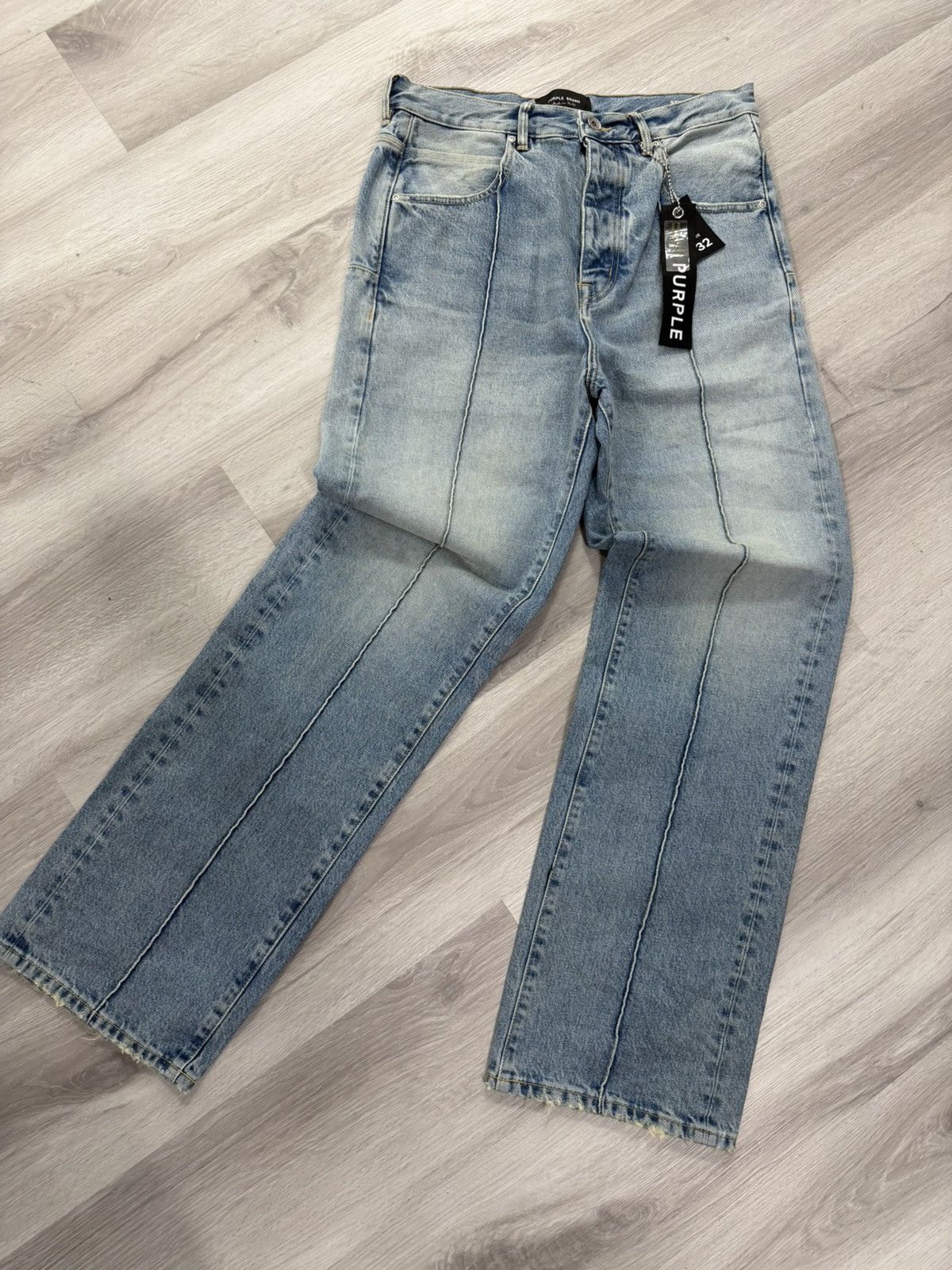 Purple Brand Purple Brand Pintuck Wide Leg Jeans Size US 32 / EU 48 - 1 Thumbnail